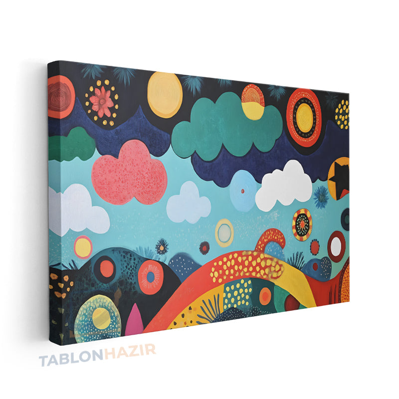 Yatay Kanvas Duvar Tablosu Soyutsanat2 Salon Tablosu Ofis Tablosu Yeni Ev Hediyesi Dekorasyon