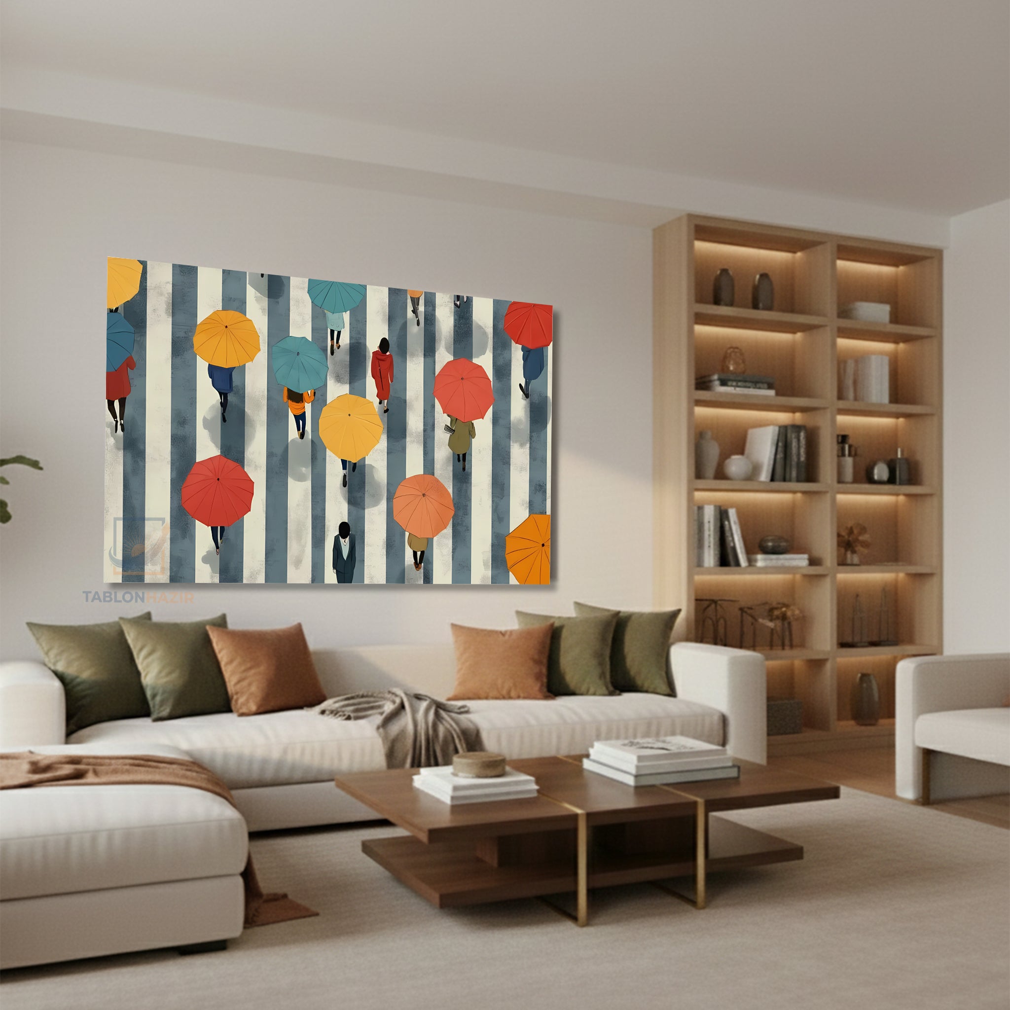 Yatay Kanvas Duvar Tablosu Soyutsanat3 Salon Tablosu Ofis Tablosu Yeni Ev Hediyesi Dekorasyon