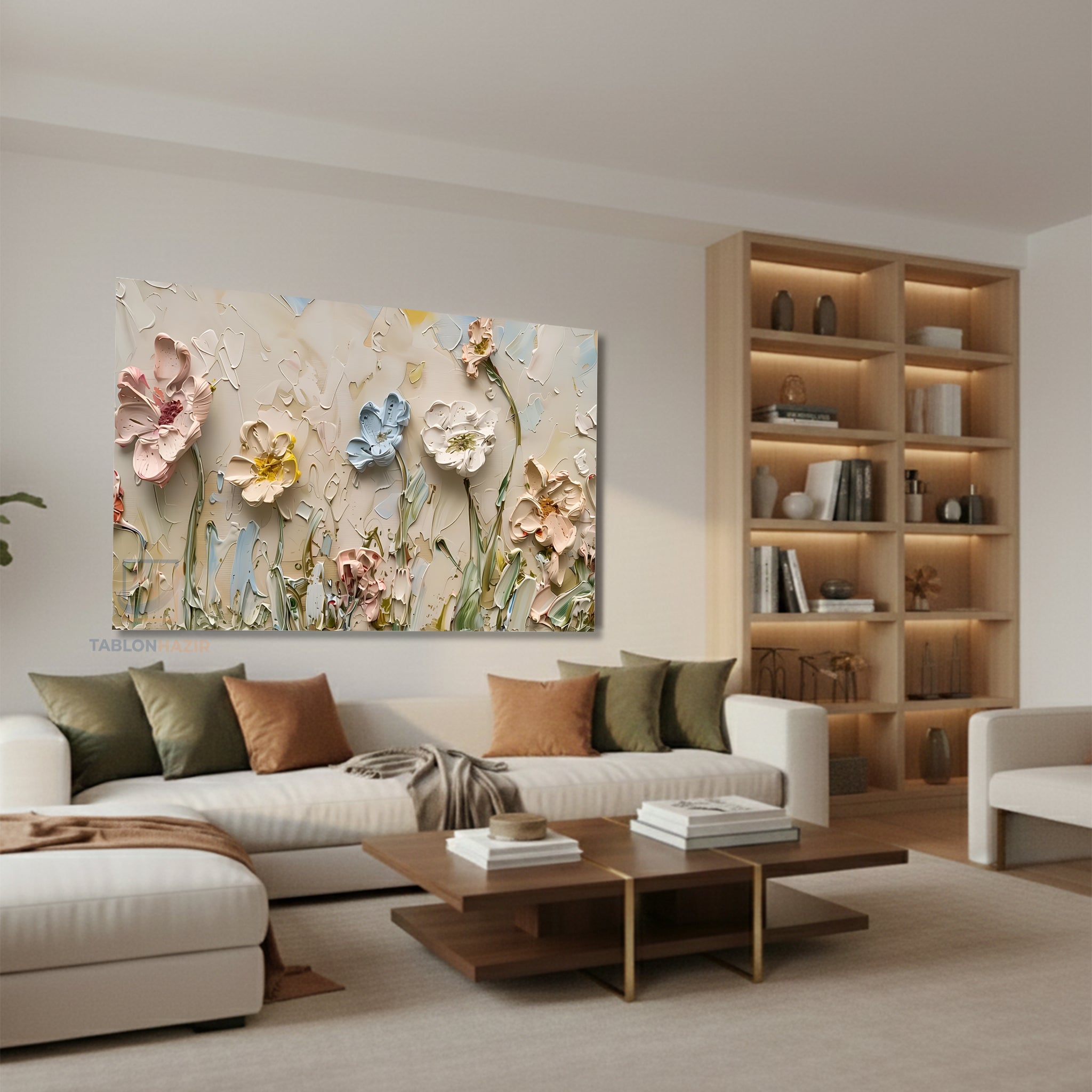 Yatay Kanvas Duvar Tablosu Soyutsanat7 Salon Tablosu Ofis Tablosu Yeni Ev Hediyesi Dekorasyon