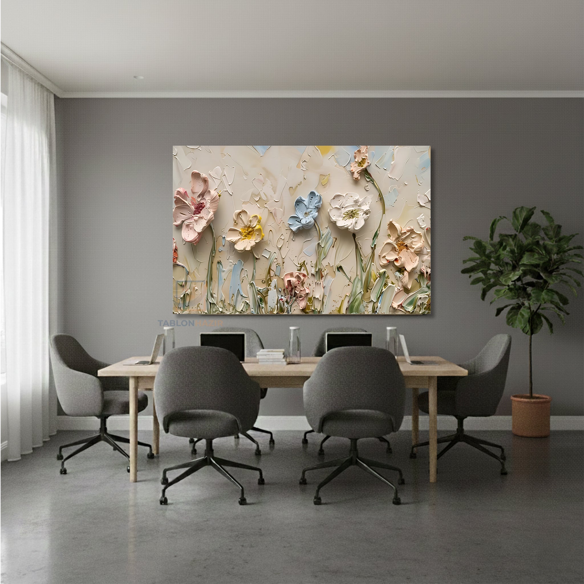 Yatay Kanvas Duvar Tablosu Soyutsanat7 Salon Tablosu Ofis Tablosu Yeni Ev Hediyesi Dekorasyon