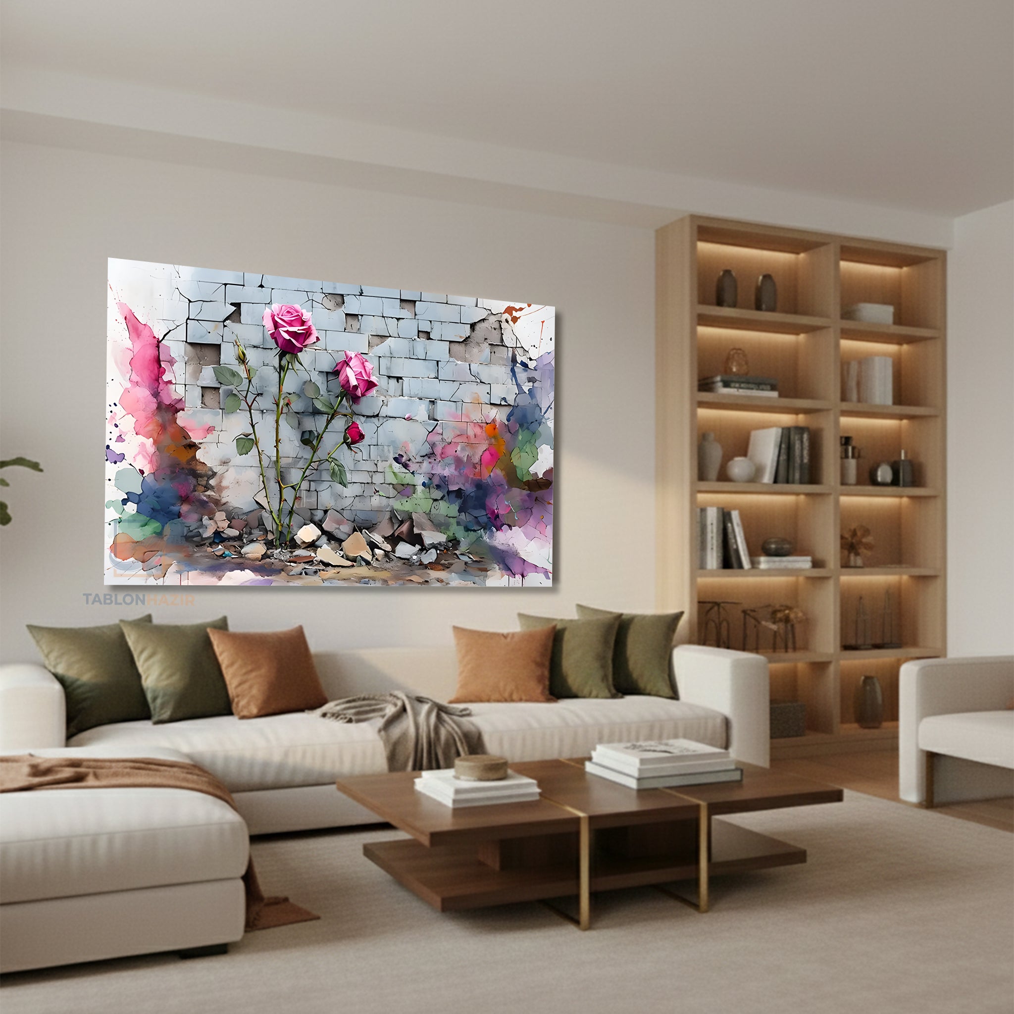 Yatay Kanvas Duvar Tablosu Soyutsanat8 Salon Tablosu Ofis Tablosu Yeni Ev Hediyesi Dekorasyon