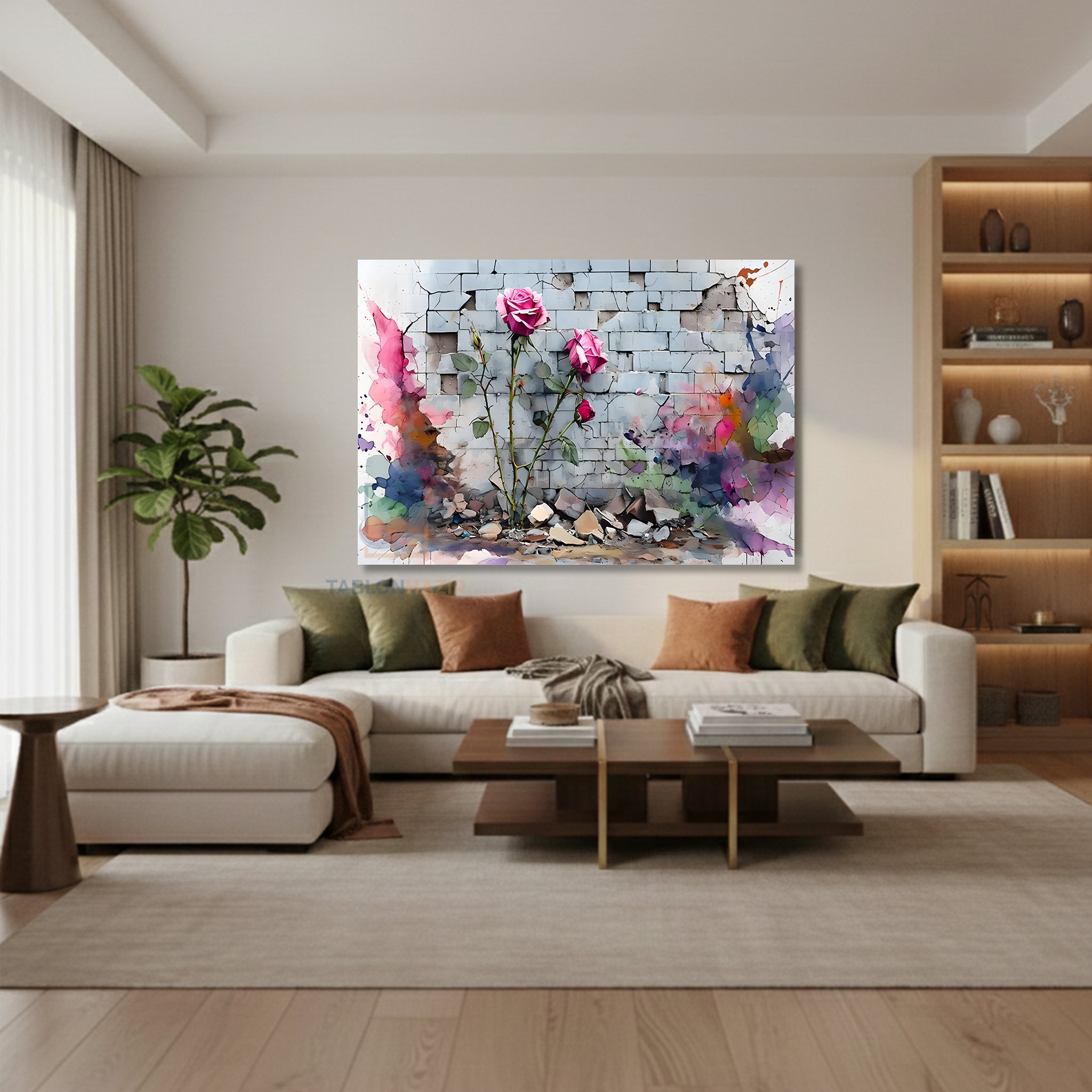 Yatay Kanvas Duvar Tablosu Soyutsanat8 Salon Tablosu Ofis Tablosu Yeni Ev Hediyesi Dekorasyon