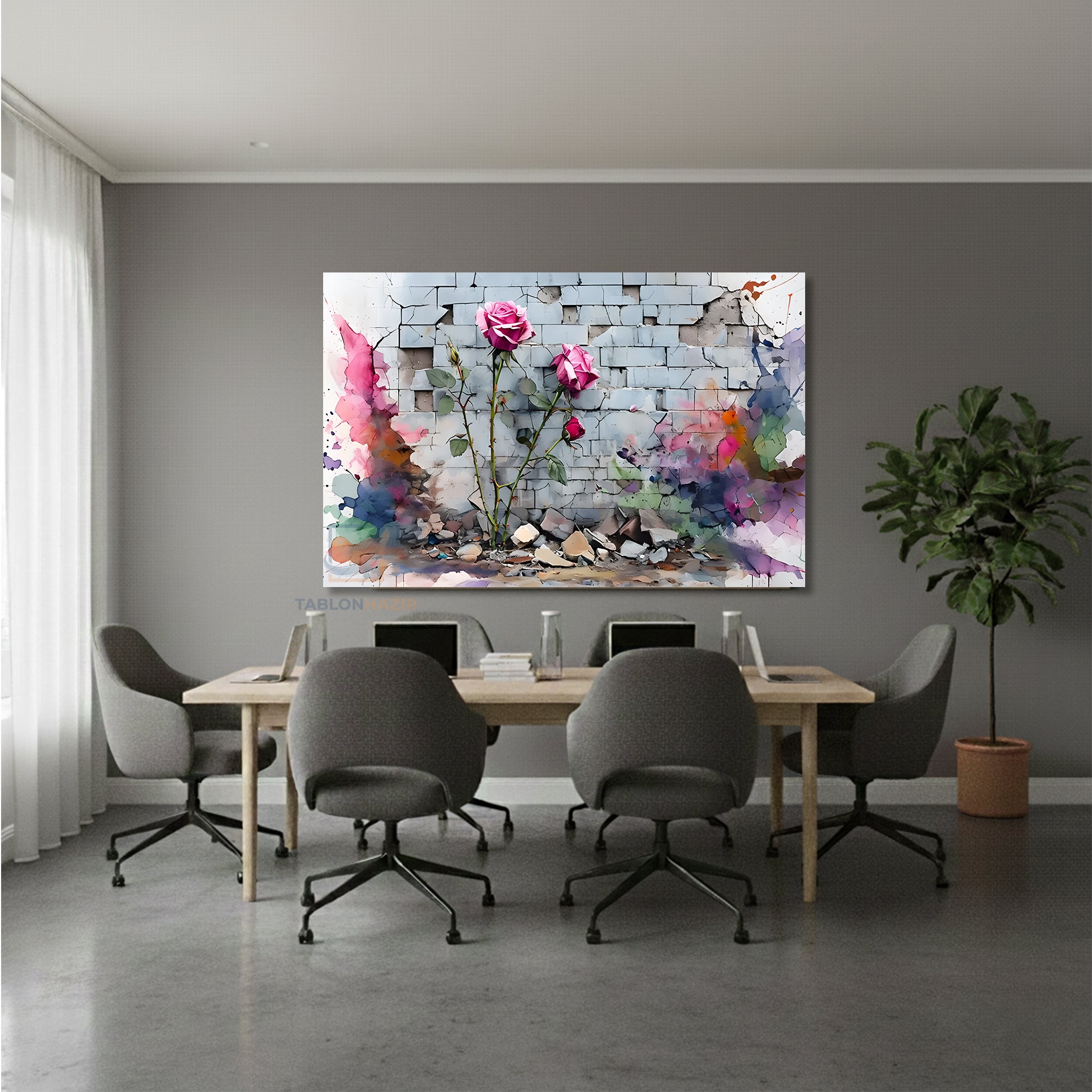 Yatay Kanvas Duvar Tablosu Soyutsanat8 Salon Tablosu Ofis Tablosu Yeni Ev Hediyesi Dekorasyon