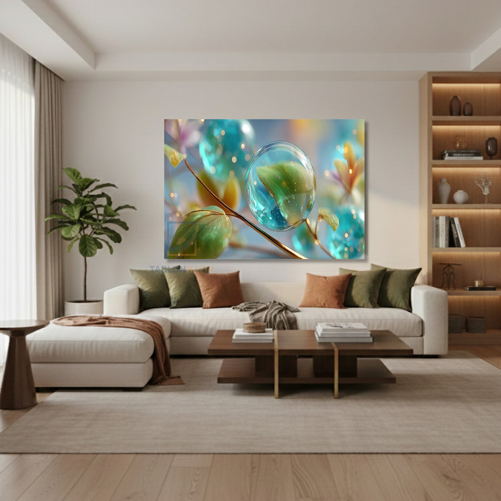 Yatay Kanvas Duvar Tablosu Sudamlalari Salon Tablosu Ofis Tablosu Yeni Ev Hediyesi Dekorasyon