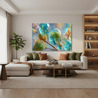 Yatay Kanvas Duvar Tablosu Sudamlalari Salon Tablosu Ofis Tablosu Yeni Ev Hediyesi Dekorasyon