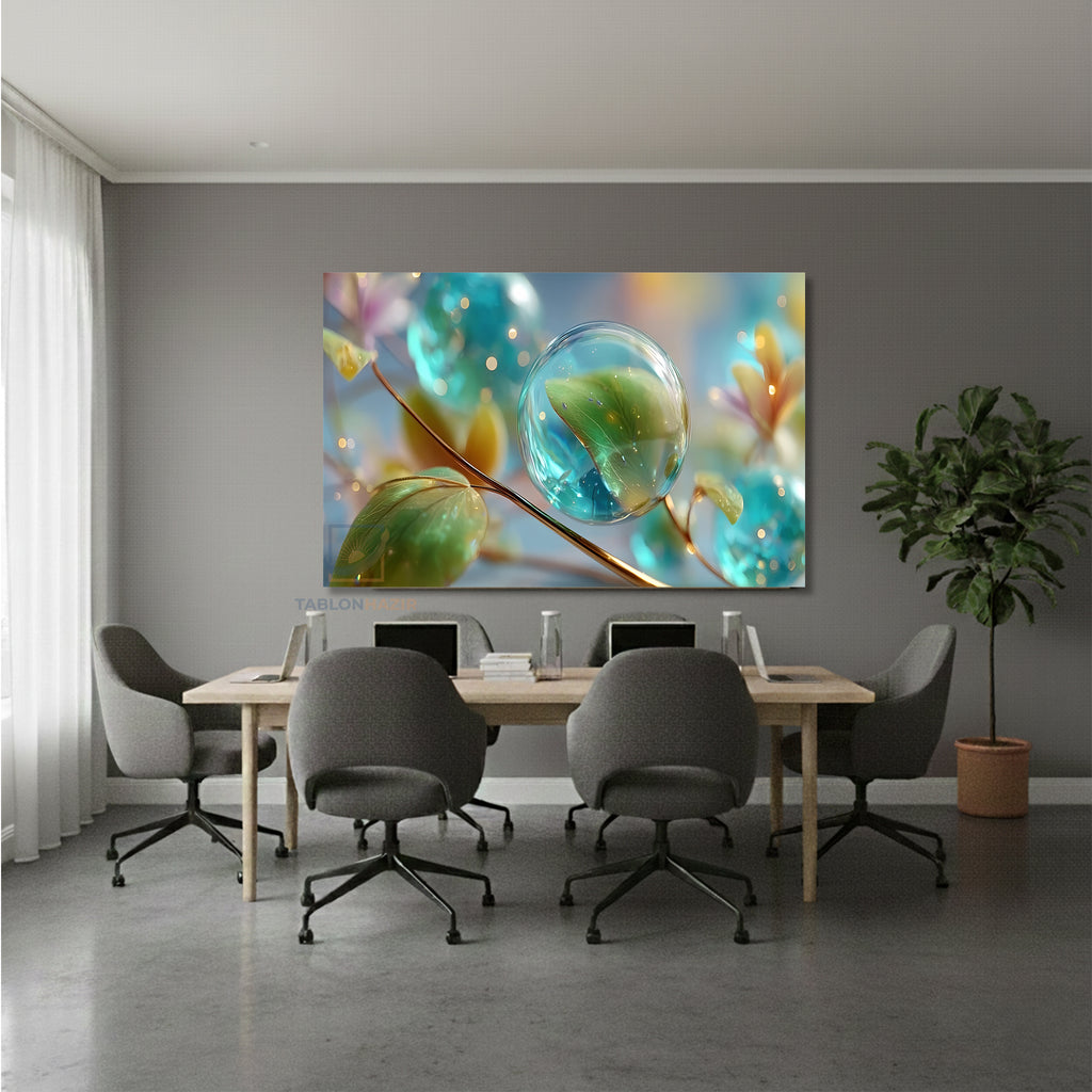 Yatay Kanvas Duvar Tablosu Sudamlalari Salon Tablosu Ofis Tablosu Yeni Ev Hediyesi Dekorasyon