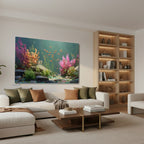 Yatay Kanvas Duvar Tablosu Sualtirenkleri Salon Tablosu Ofis Tablosu Yeni Ev Hediyesi Dekorasyon