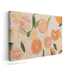 Yatay Kanvas Duvar Tablosu Turuncgiller Salon Tablosu Ofis Tablosu Yeni Ev Hediyesi Dekorasyon