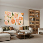 Yatay Kanvas Duvar Tablosu Turuncgiller Salon Tablosu Ofis Tablosu Yeni Ev Hediyesi Dekorasyon