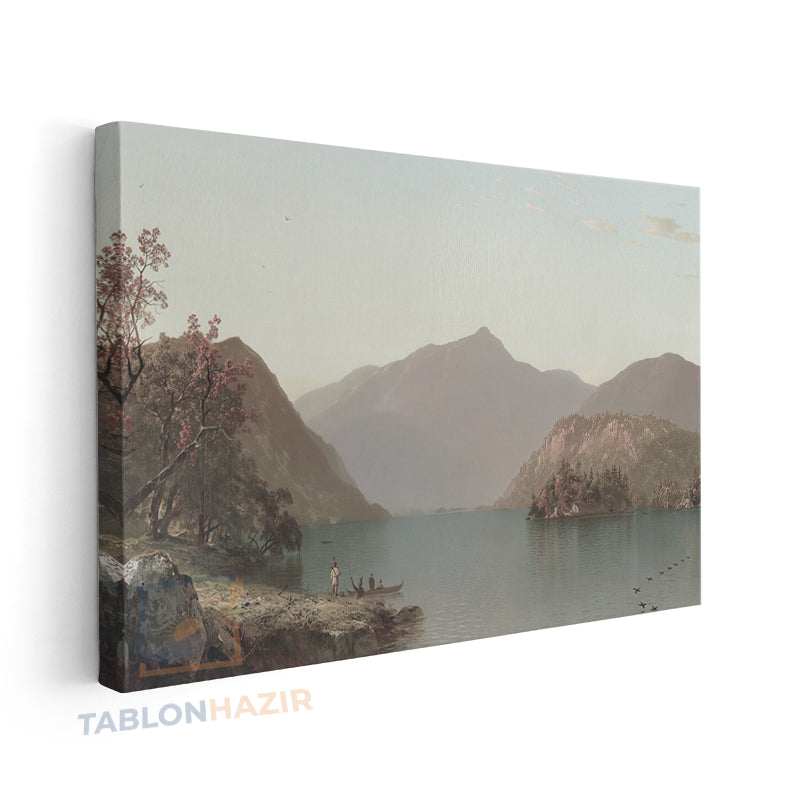 Yatay Kanvas Duvar Tablosu Vintagedaggolmanzarasi Salon Tablosu Ofis Tablosu Ev Hediyesi Dekorasyon
