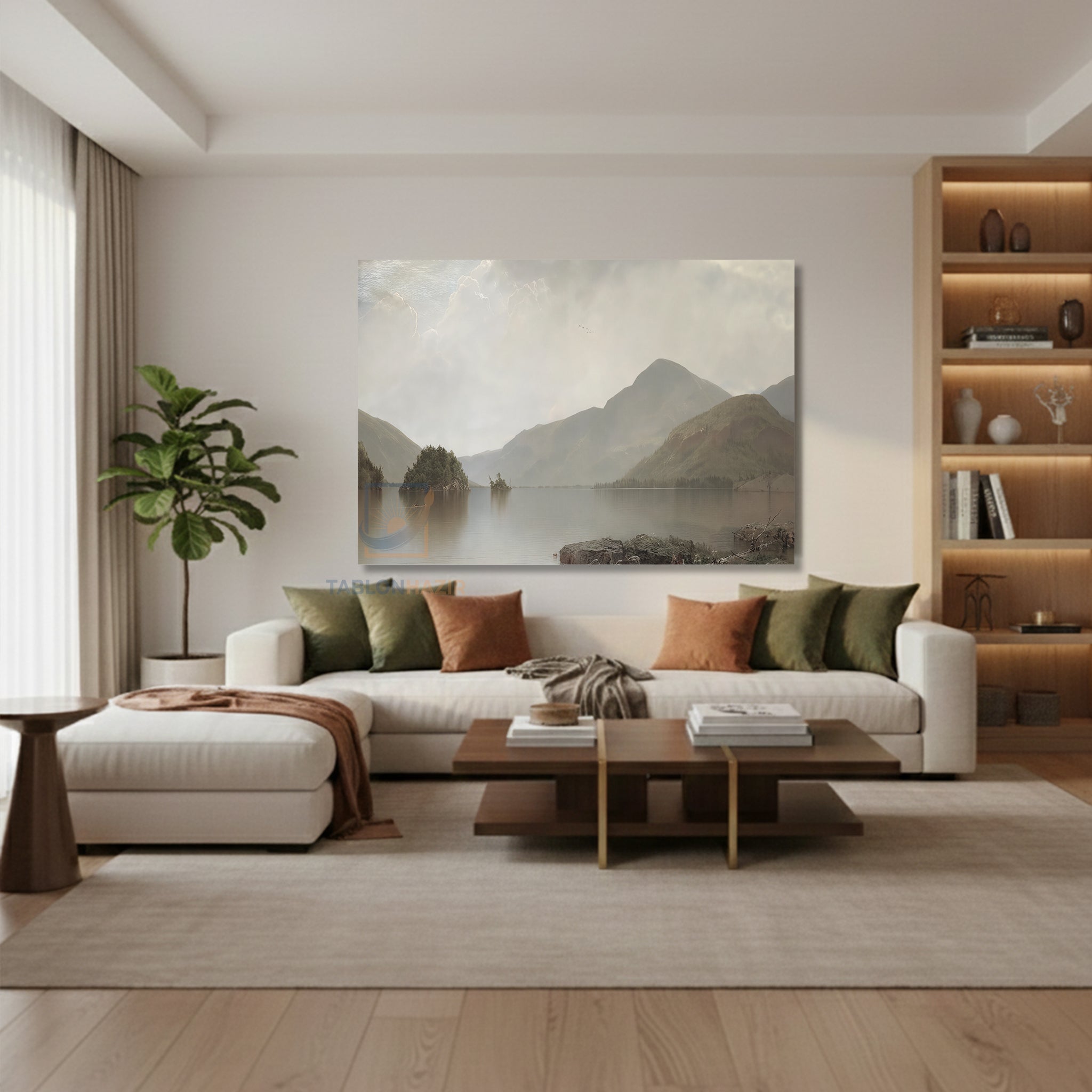 Yatay Kanvas Duvar Tablosu Vintagedaggolmanzarasi2 Salon Tablosu Ofis Tablosu Ev Hediyesi Dekorasyon