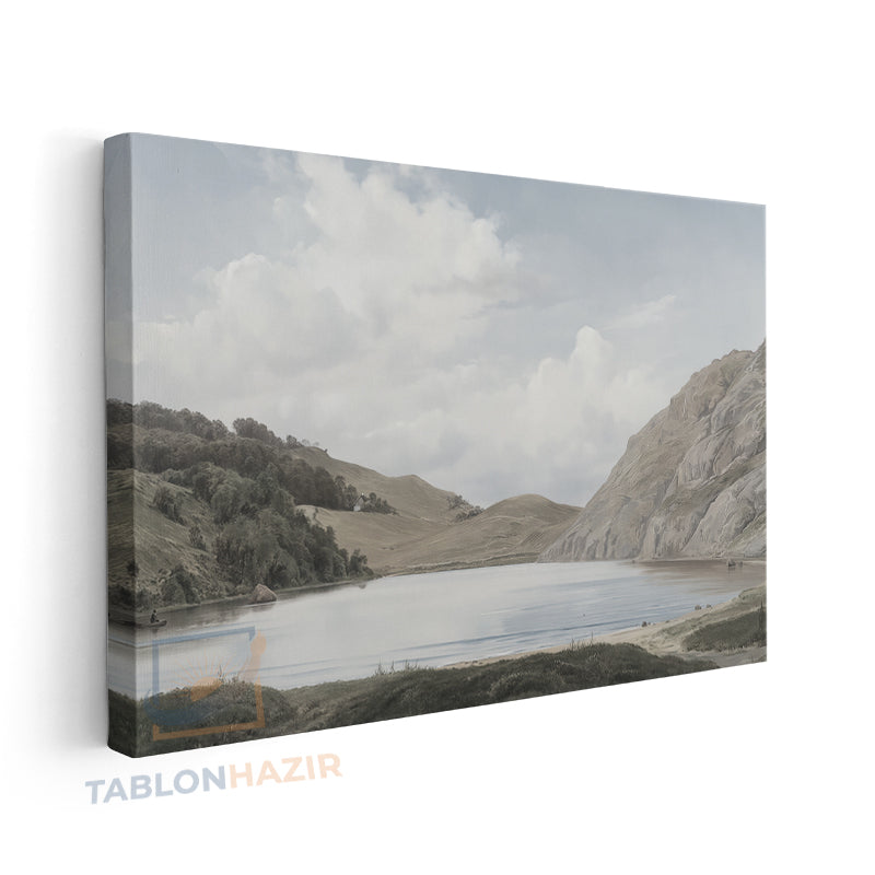 Yatay Kanvas Duvar Tablosu Vintagedaggolmanzarasi3 Salon Tablosu Ofis Tablosu Ev Hediyesi Dekorasyon