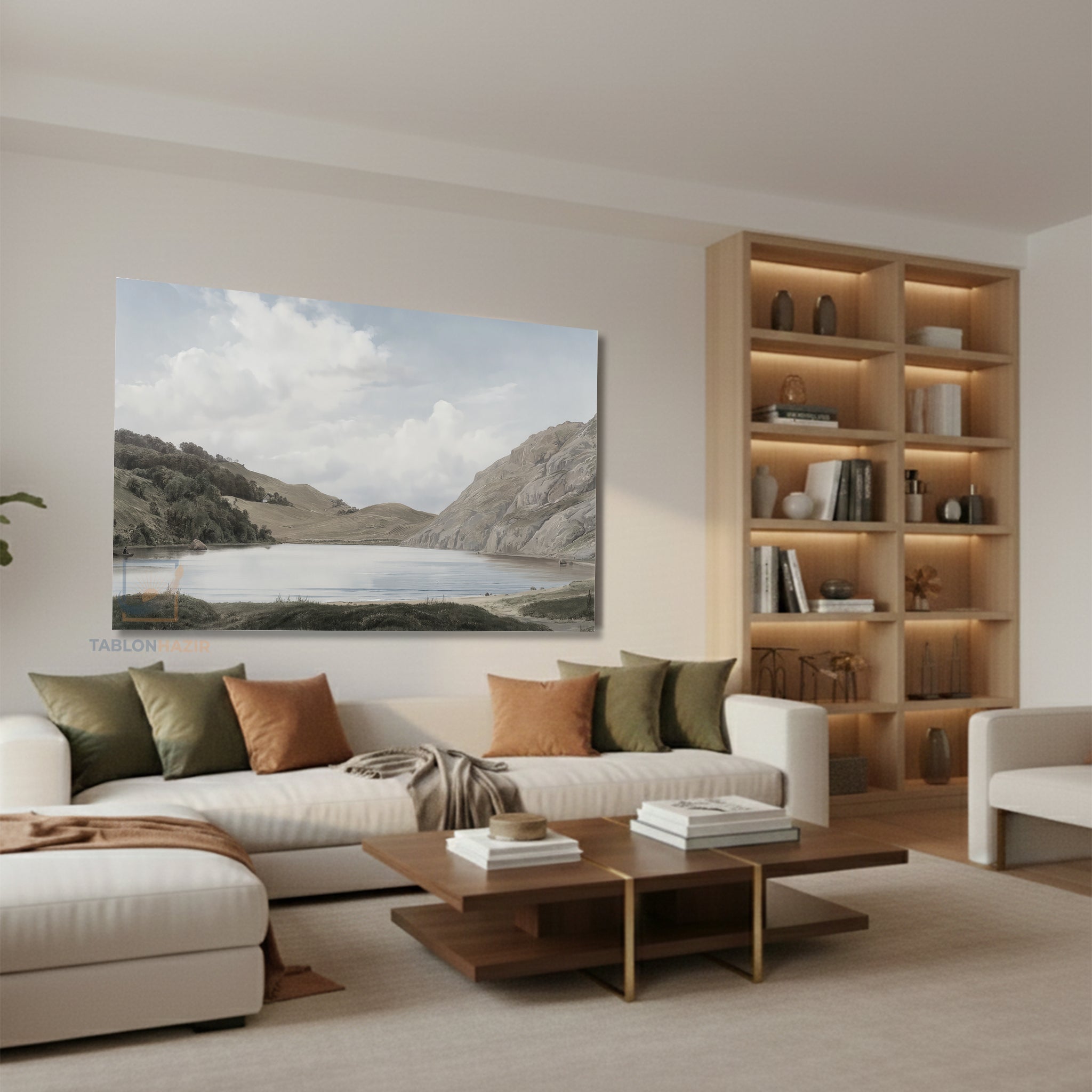 Yatay Kanvas Duvar Tablosu Vintagedaggolmanzarasi3 Salon Tablosu Ofis Tablosu Ev Hediyesi Dekorasyon