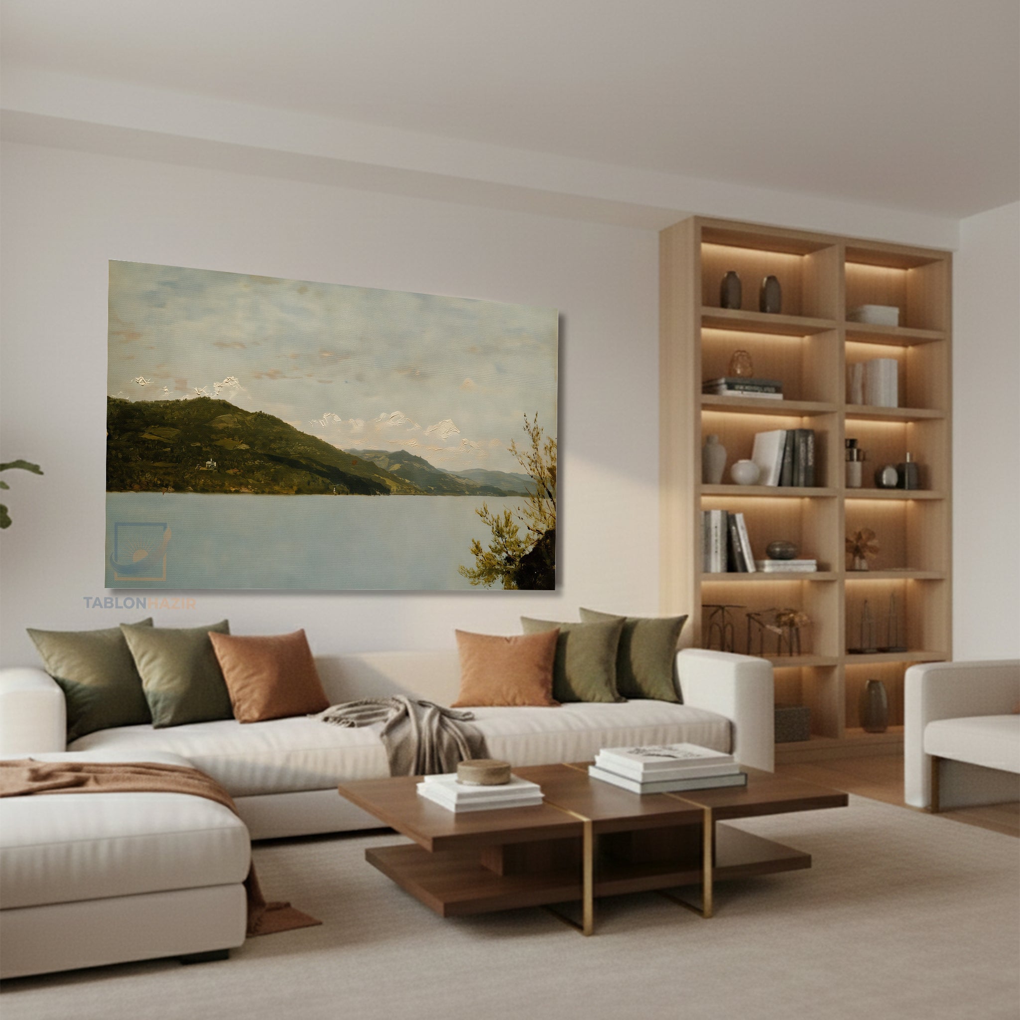 Yatay Kanvas Duvar Tablosu Vintagedaggolmanzarasi4 Salon Tablosu Ofis Tablosu Ev Hediyesi Dekorasyon