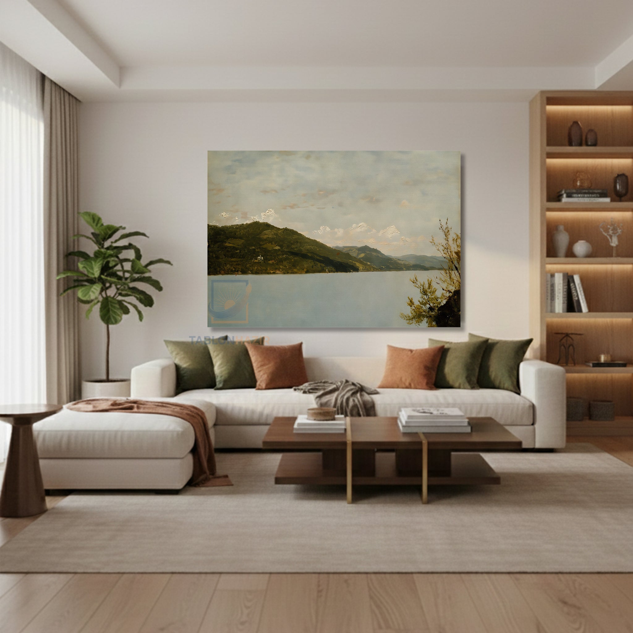 Yatay Kanvas Duvar Tablosu Vintagedaggolmanzarasi4 Salon Tablosu Ofis Tablosu Ev Hediyesi Dekorasyon