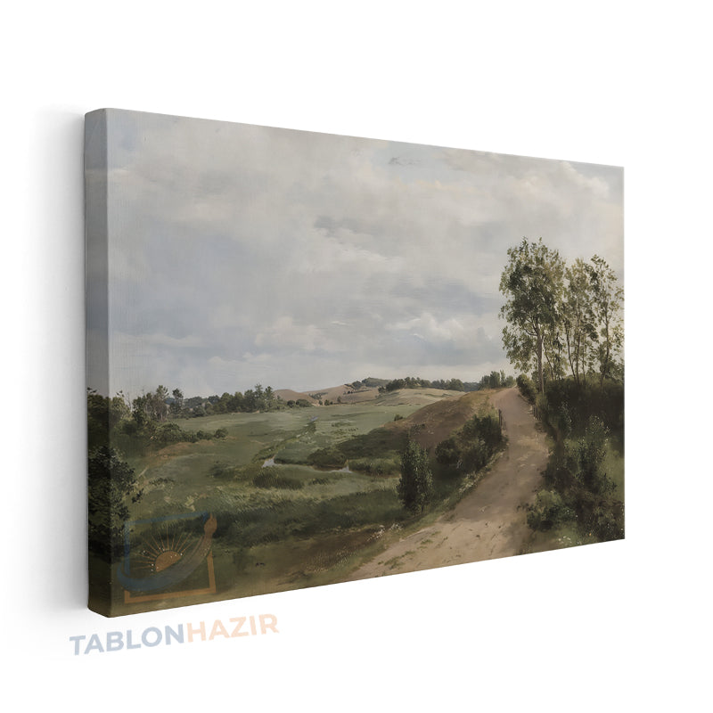 Yatay Kanvas Duvar Tablosu Vintagedogamanzarasi Salon Tablosu Ofis Tablosu Ev Hediyesi Dekorasyon