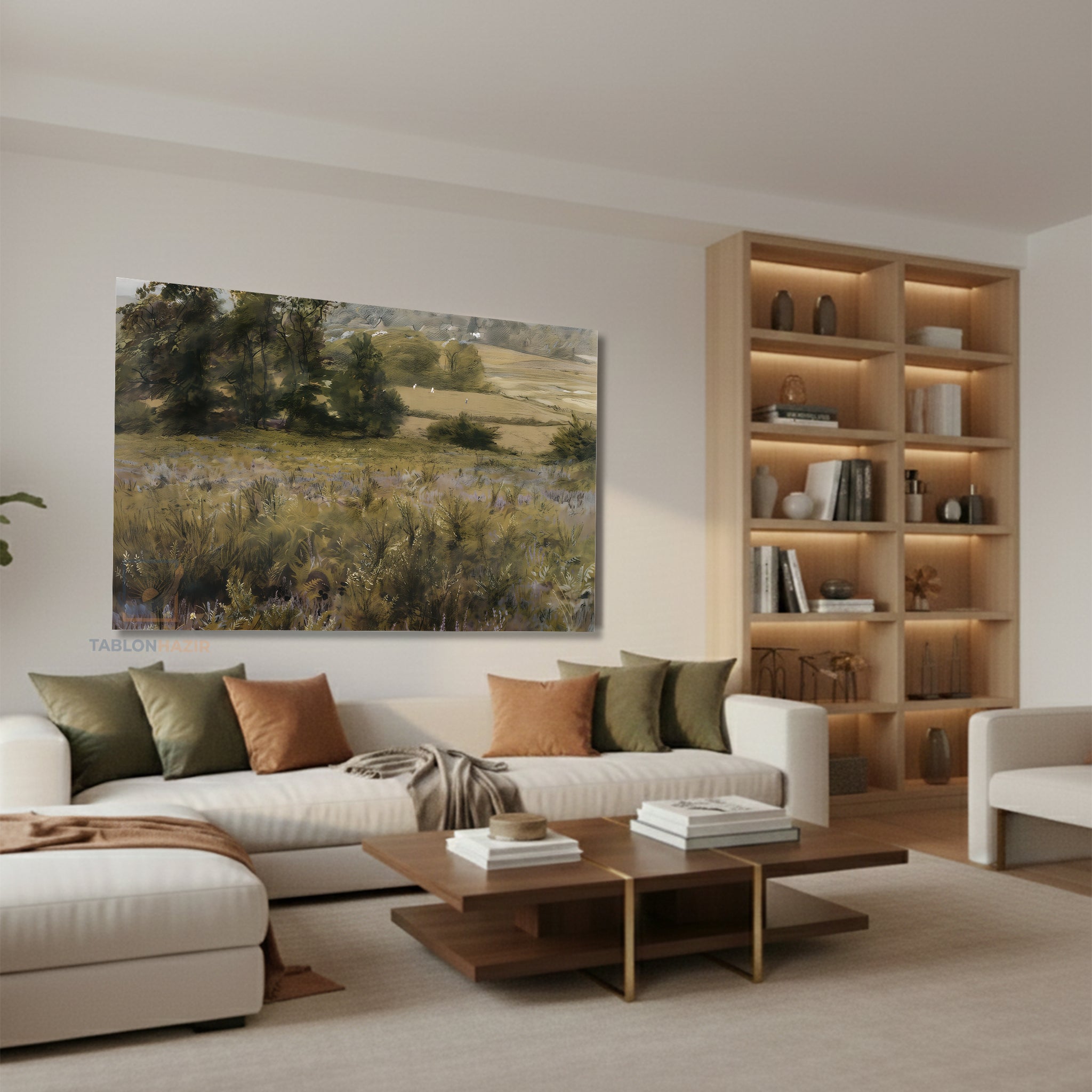 Yatay Kanvas Duvar Tablosu Vintagedogamanzarasi2 Salon Tablosu Ofis Tablosu Ev Hediyesi Dekorasyon