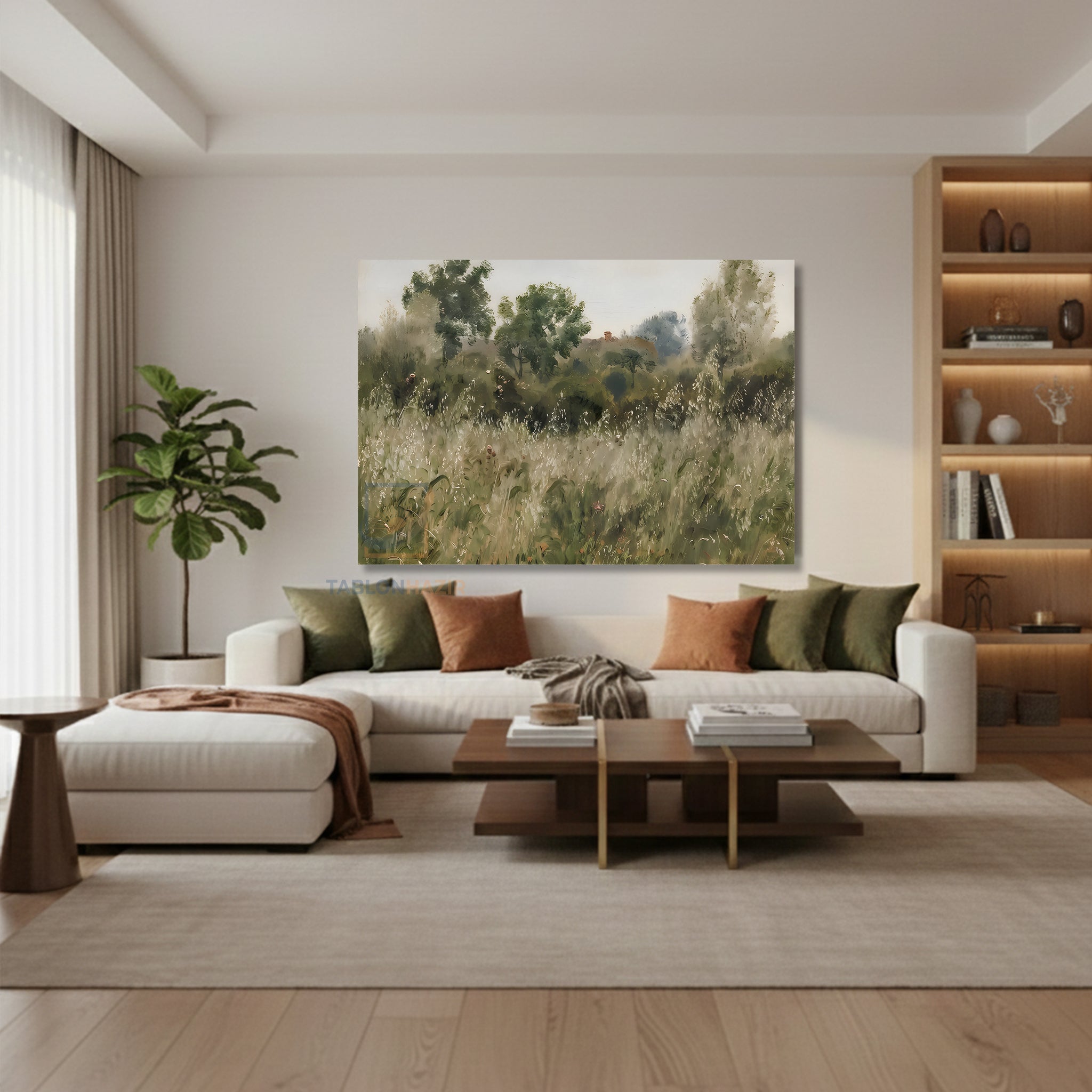 Yatay Kanvas Duvar Tablosu Vintagedogamanzarasi3 Salon Tablosu Ofis Tablosu Ev Hediyesi Dekorasyon