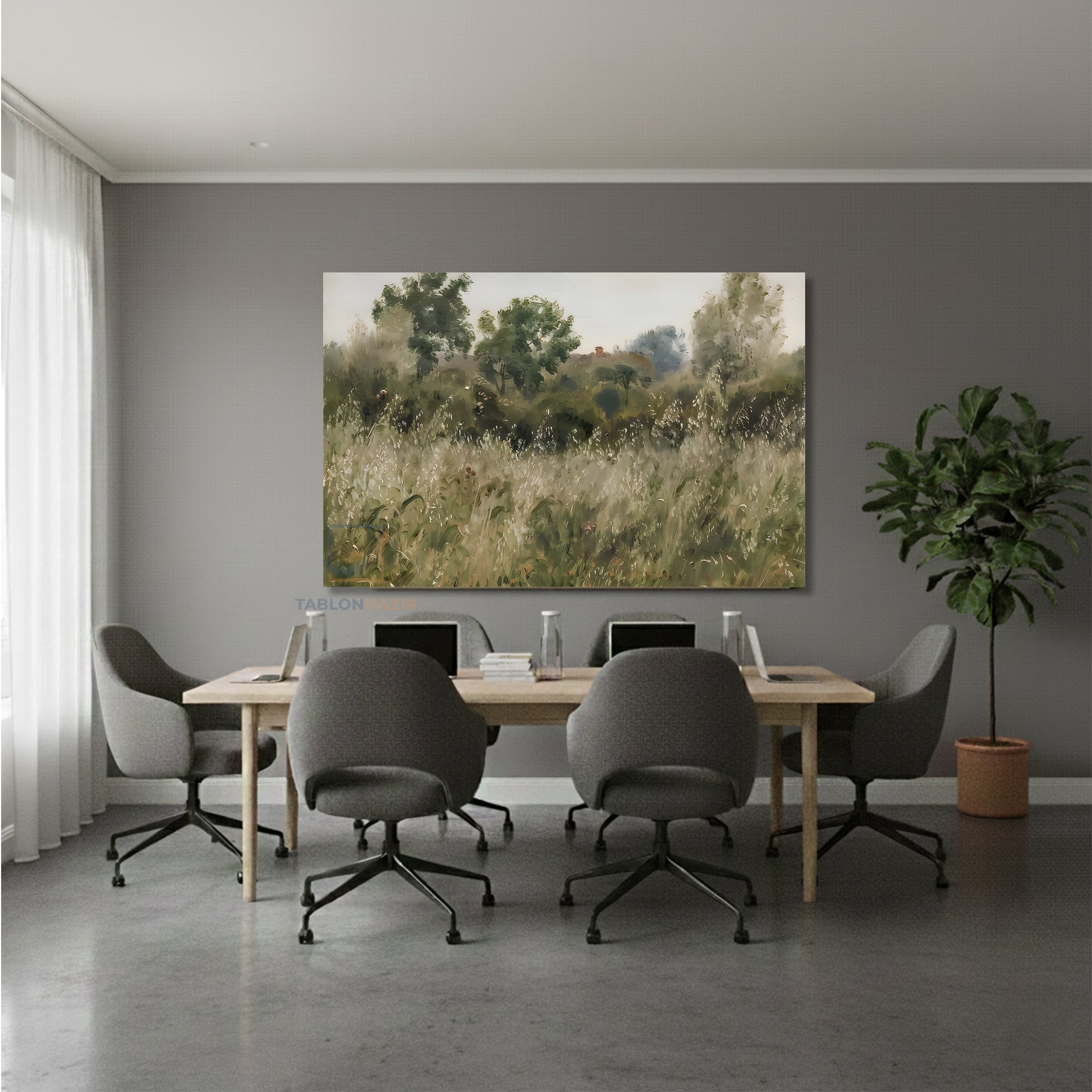 Yatay Kanvas Duvar Tablosu Vintagedogamanzarasi3 Salon Tablosu Ofis Tablosu Ev Hediyesi Dekorasyon