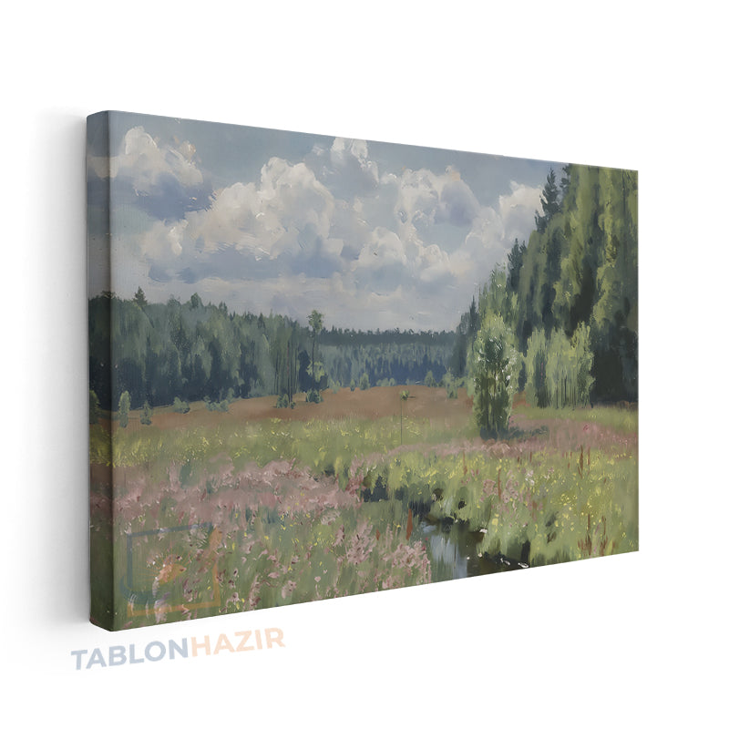 Yatay Kanvas Duvar Tablosu Vintagedogamanzarasi4 Salon Tablosu Ofis Tablosu Ev Hediyesi Dekorasyon