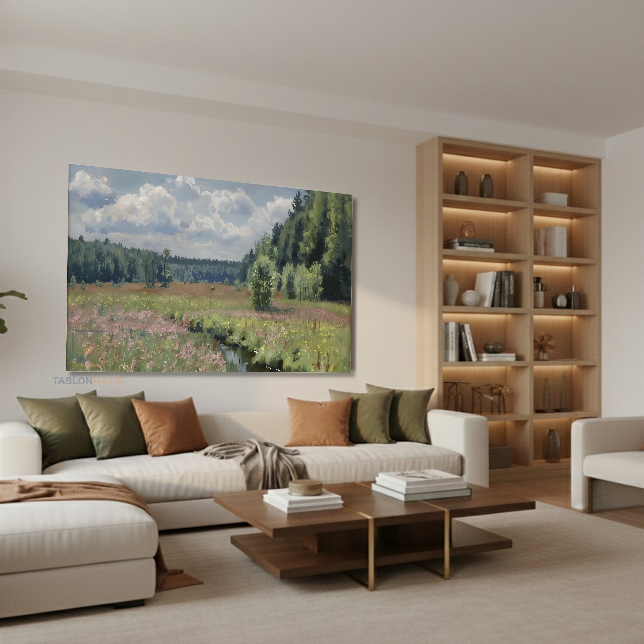 Yatay Kanvas Duvar Tablosu Vintagedogamanzarasi4 Salon Tablosu Ofis Tablosu Ev Hediyesi Dekorasyon
