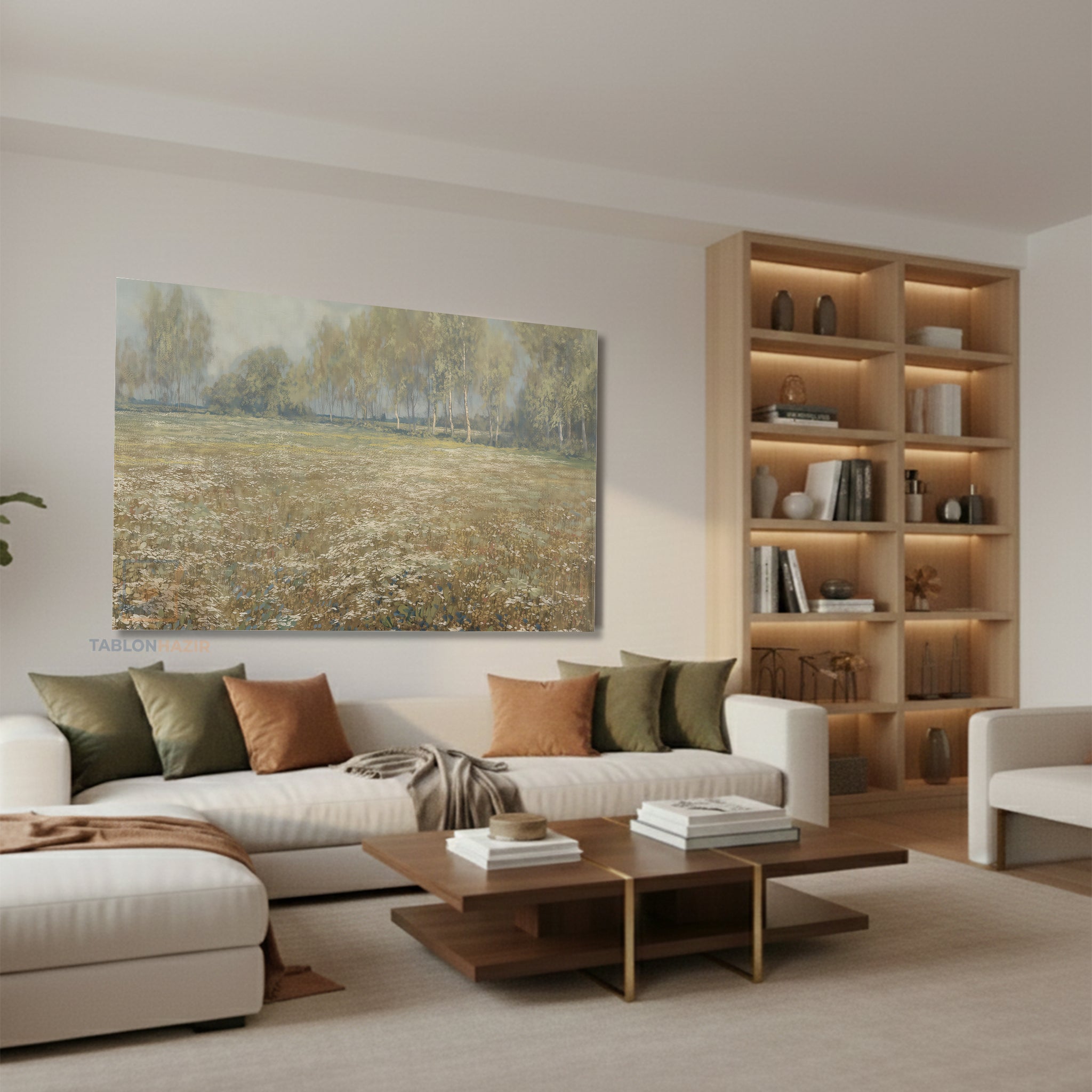 Yatay Kanvas Duvar Tablosu Vintagedogamanzarasi8 Salon Tablosu Ofis Tablosu Ev Hediyesi Dekorasyon