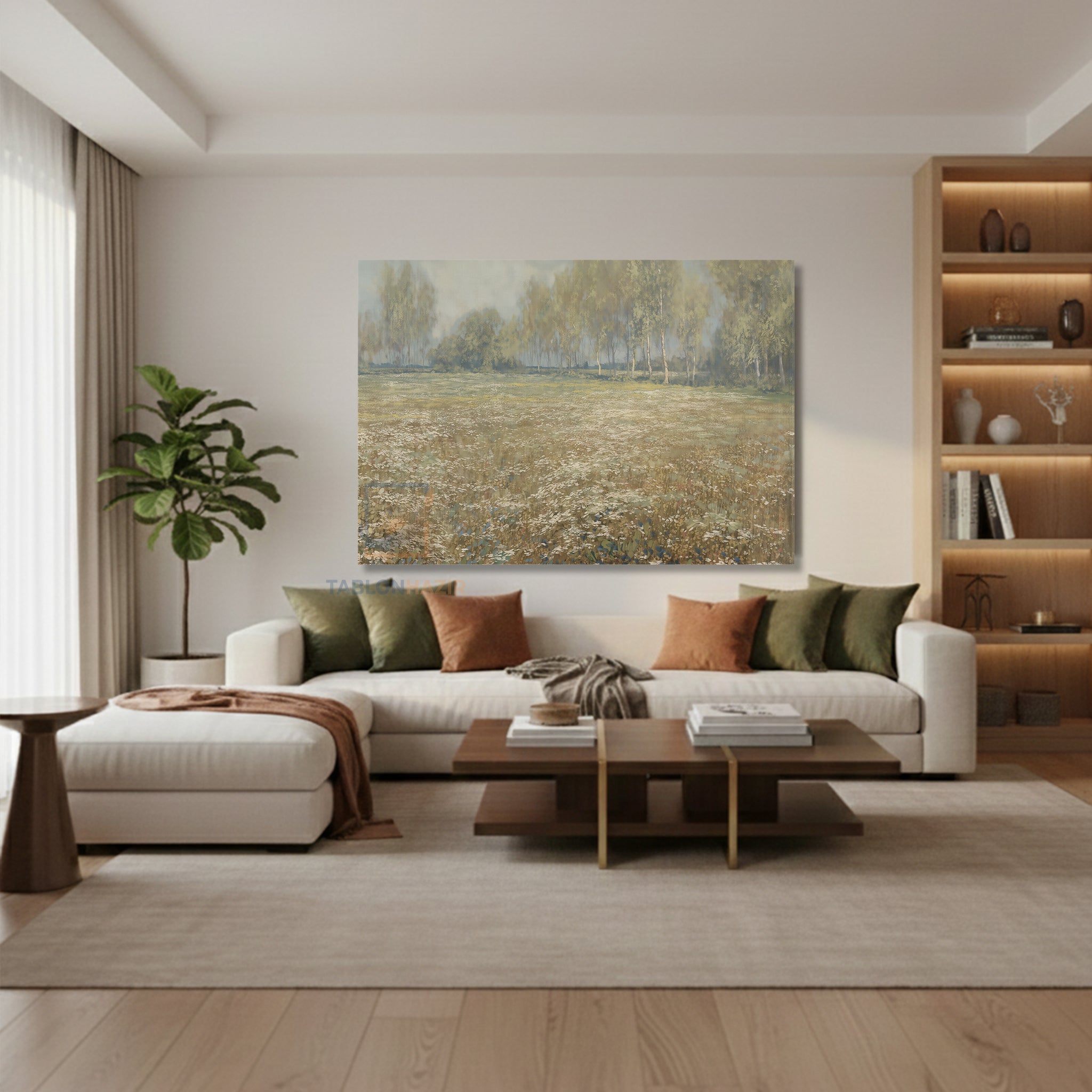 Yatay Kanvas Duvar Tablosu Vintagedogamanzarasi8 Salon Tablosu Ofis Tablosu Ev Hediyesi Dekorasyon