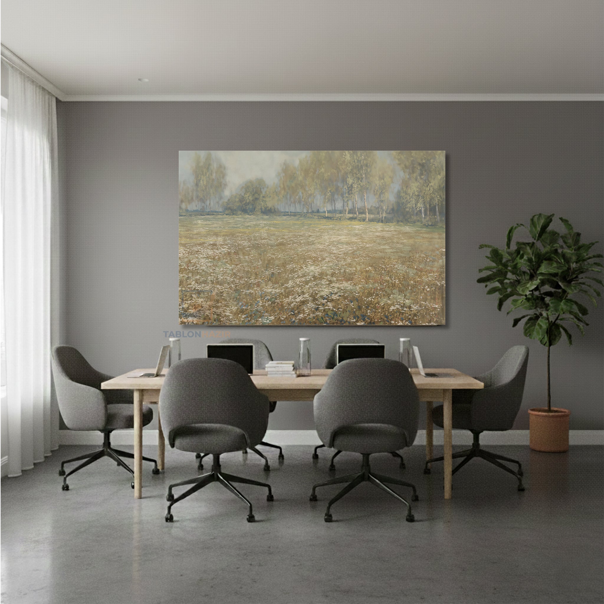 Yatay Kanvas Duvar Tablosu Vintagedogamanzarasi8 Salon Tablosu Ofis Tablosu Ev Hediyesi Dekorasyon