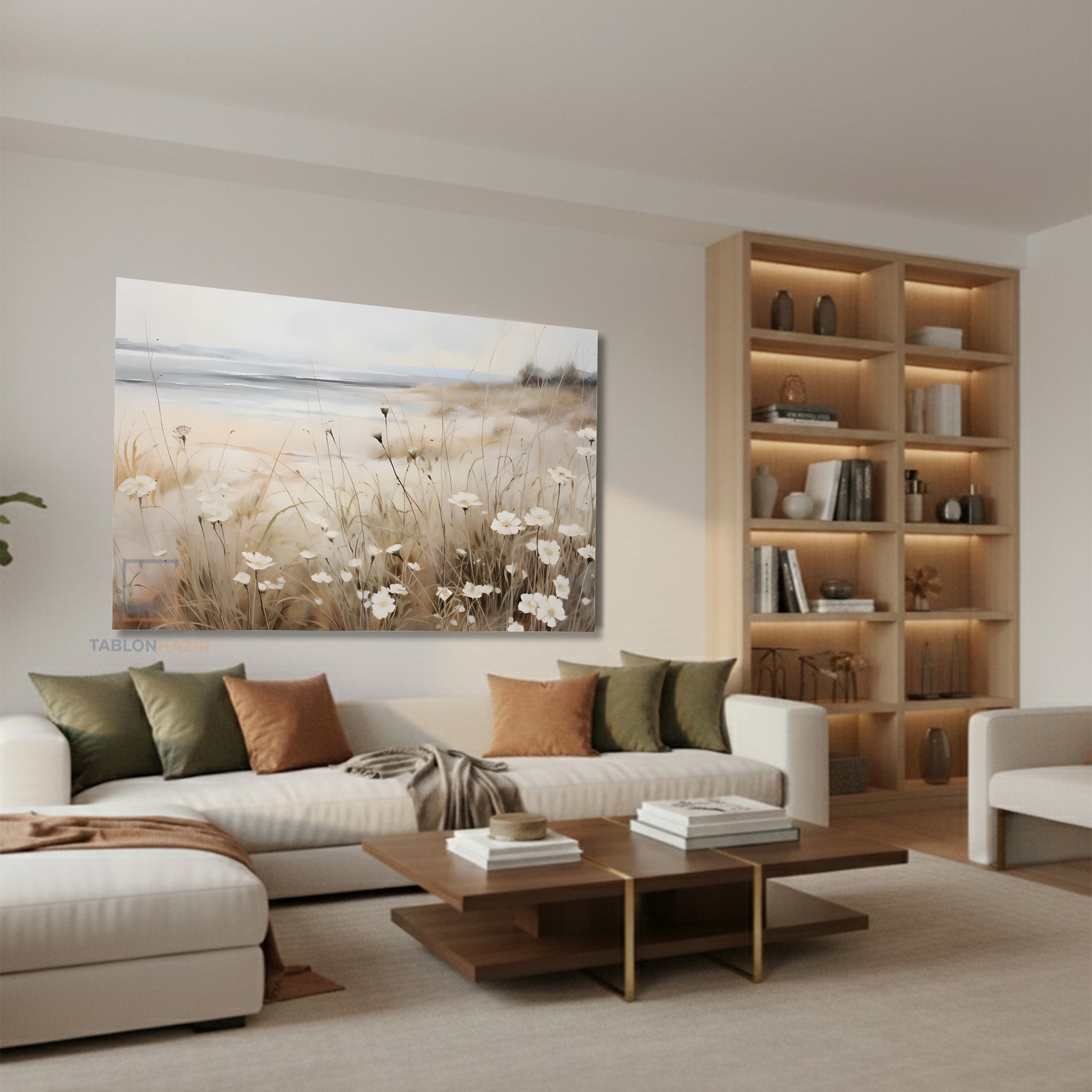 Yatay Kanvas Duvar Tablosu Vintagekirmanzarasi2 Salon Tablosu Ofis Tablosu Ev Hediyesi Dekorasyon