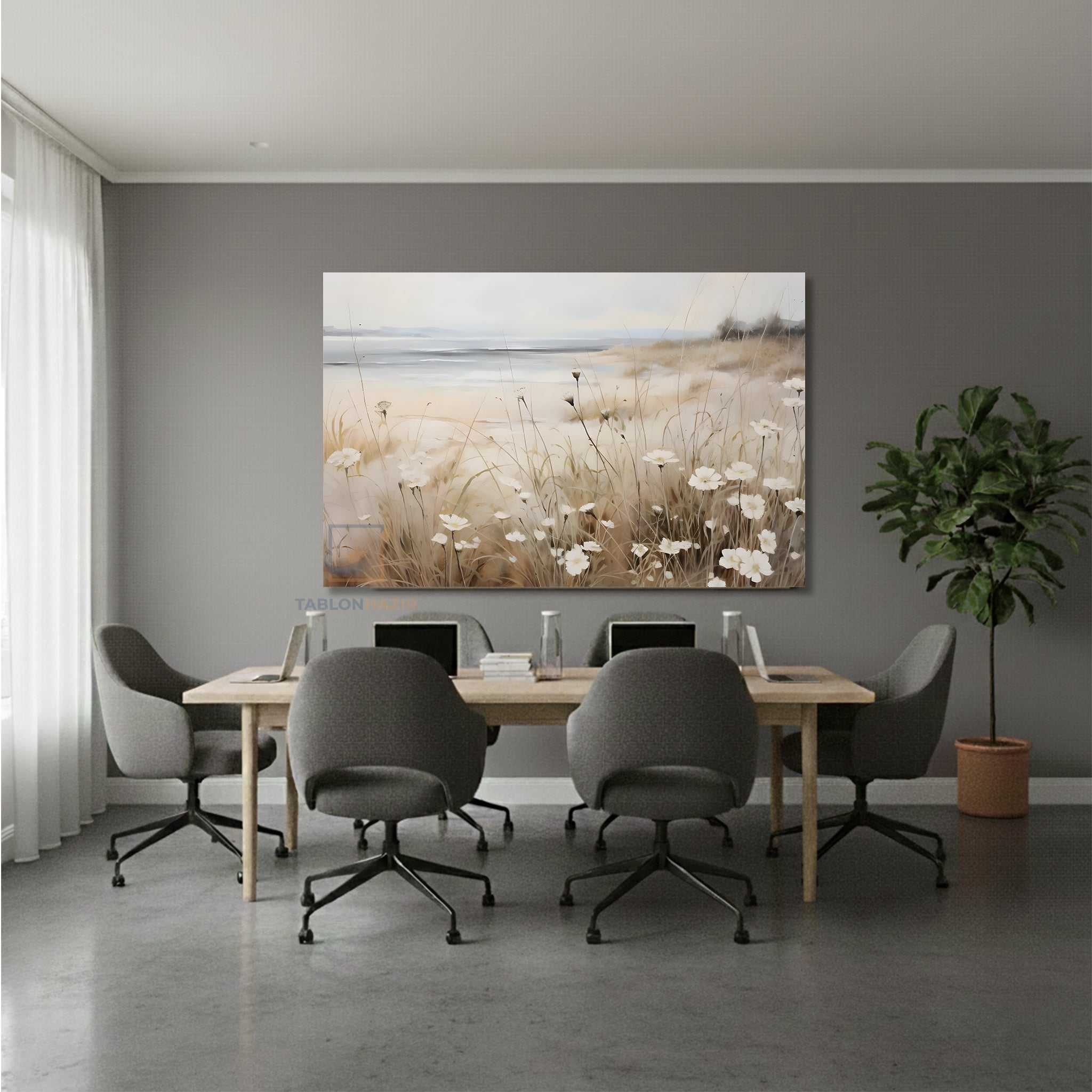 Yatay Kanvas Duvar Tablosu Vintagekirmanzarasi2 Salon Tablosu Ofis Tablosu Ev Hediyesi Dekorasyon