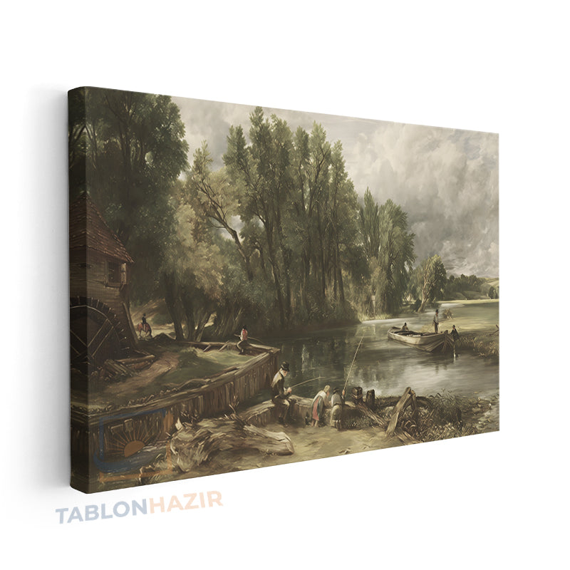 Yatay Kanvas Duvar Tablosu Vintagekirsalmanzarasi4 Salon Tablosu Ofis Tablosu Ev Hediyesi Dekorasyon