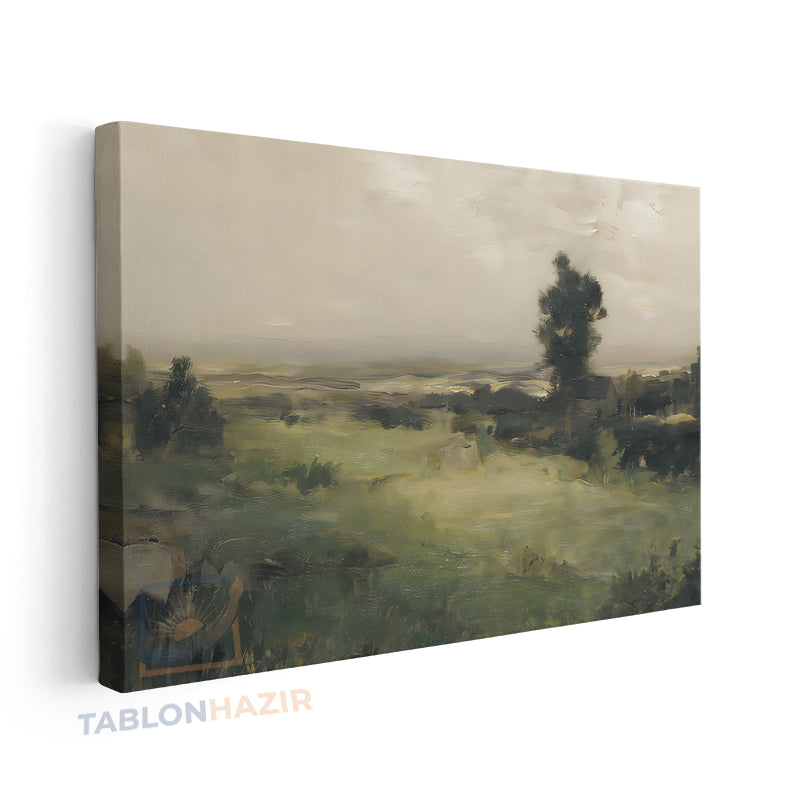 Yatay Kanvas Duvar Tablosu Vintagekirsalmanzara Salon Tablosu Ofis Tablosu Ev Hediyesi Dekorasyon