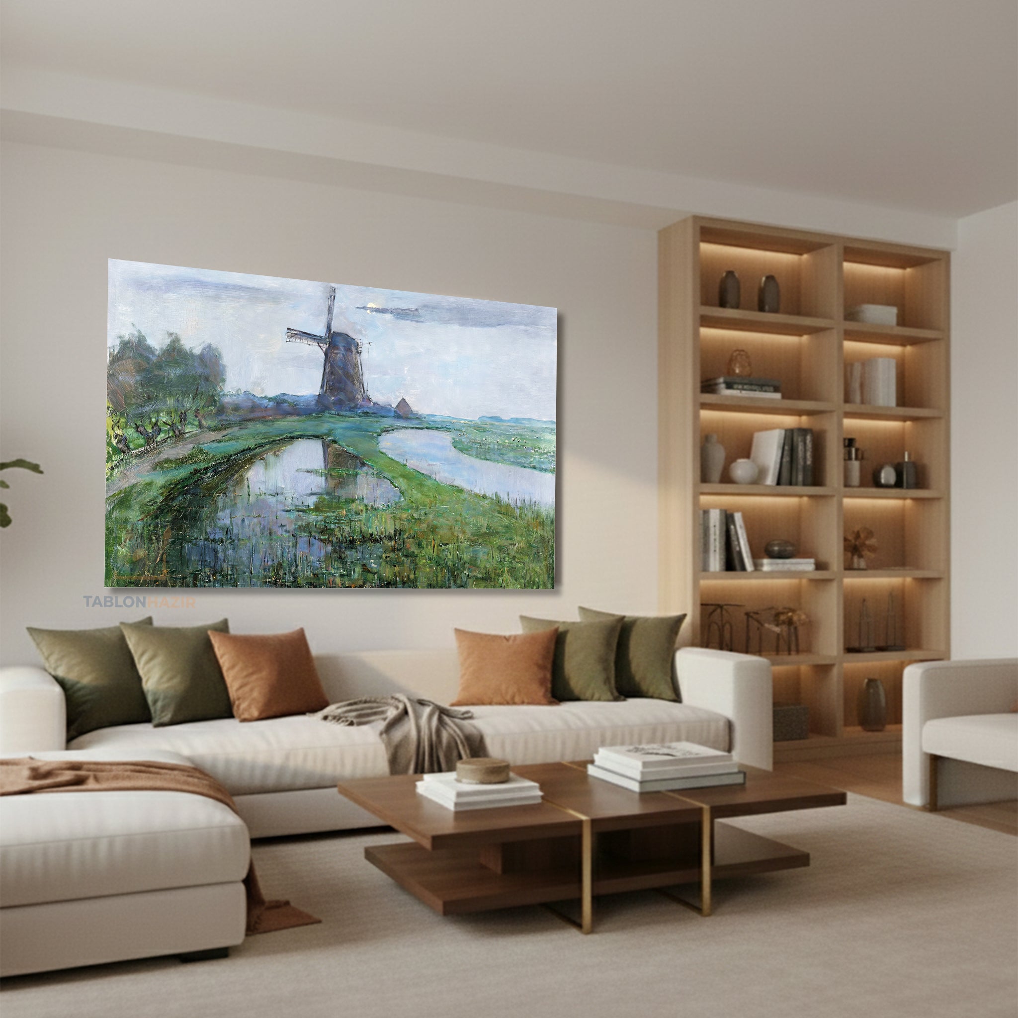 Yatay Kanvas Duvar Tablosu Vintagekirsalmanzarasi7 Salon Tablosu Ofis Tablosu Ev Hediyesi Dekorasyon