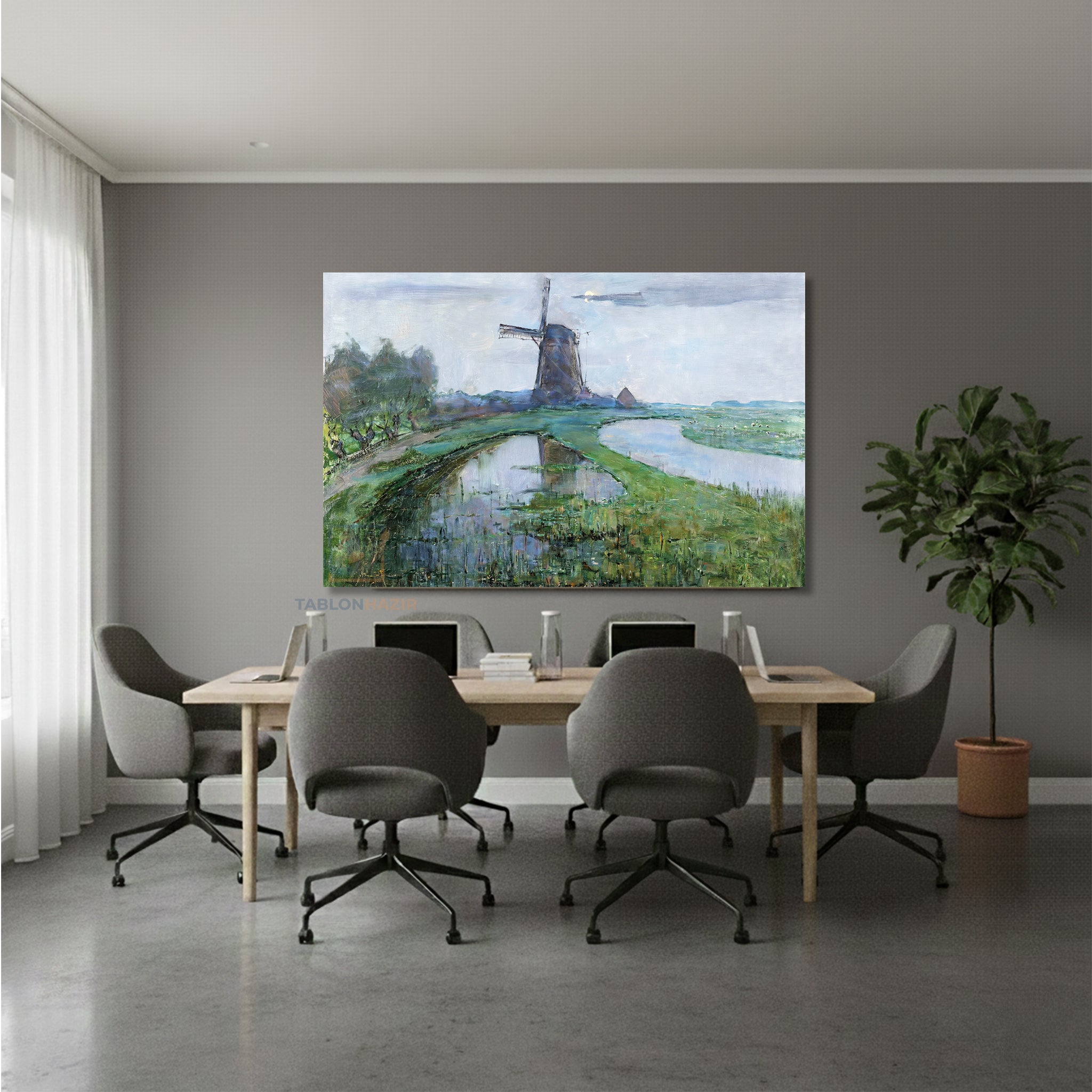 Yatay Kanvas Duvar Tablosu Vintagekirsalmanzarasi7 Salon Tablosu Ofis Tablosu Ev Hediyesi Dekorasyon