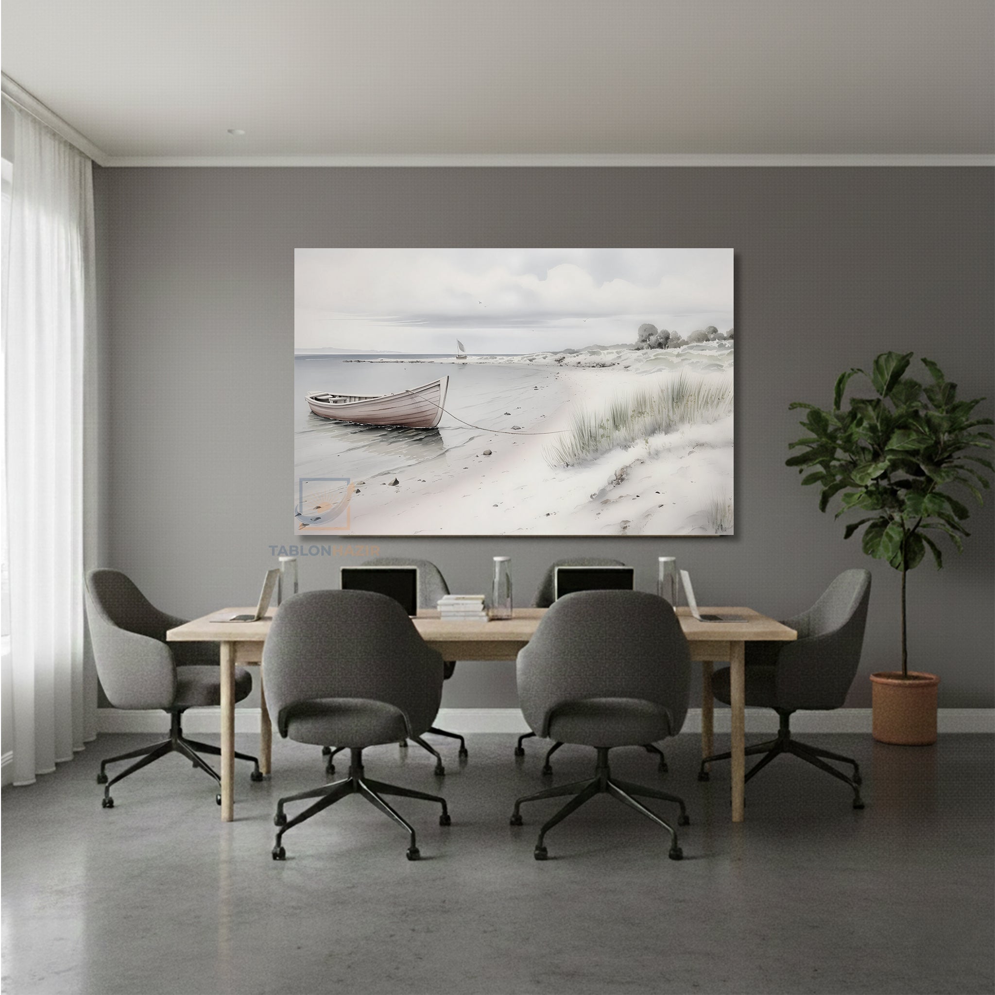 Yatay Kanvas Duvar Tablosu Vintagekiyimanzarasi Salon Tablosu Ofis Tablosu Ev Hediyesi Dekorasyon