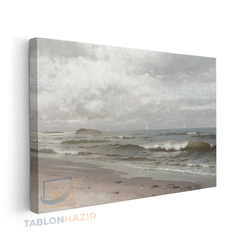 Yatay Kanvas Duvar Tablosu Vintagekumsal Salon Tablosu Ofis Tablosu Yeni Ev Hediyesi Dekorasyon