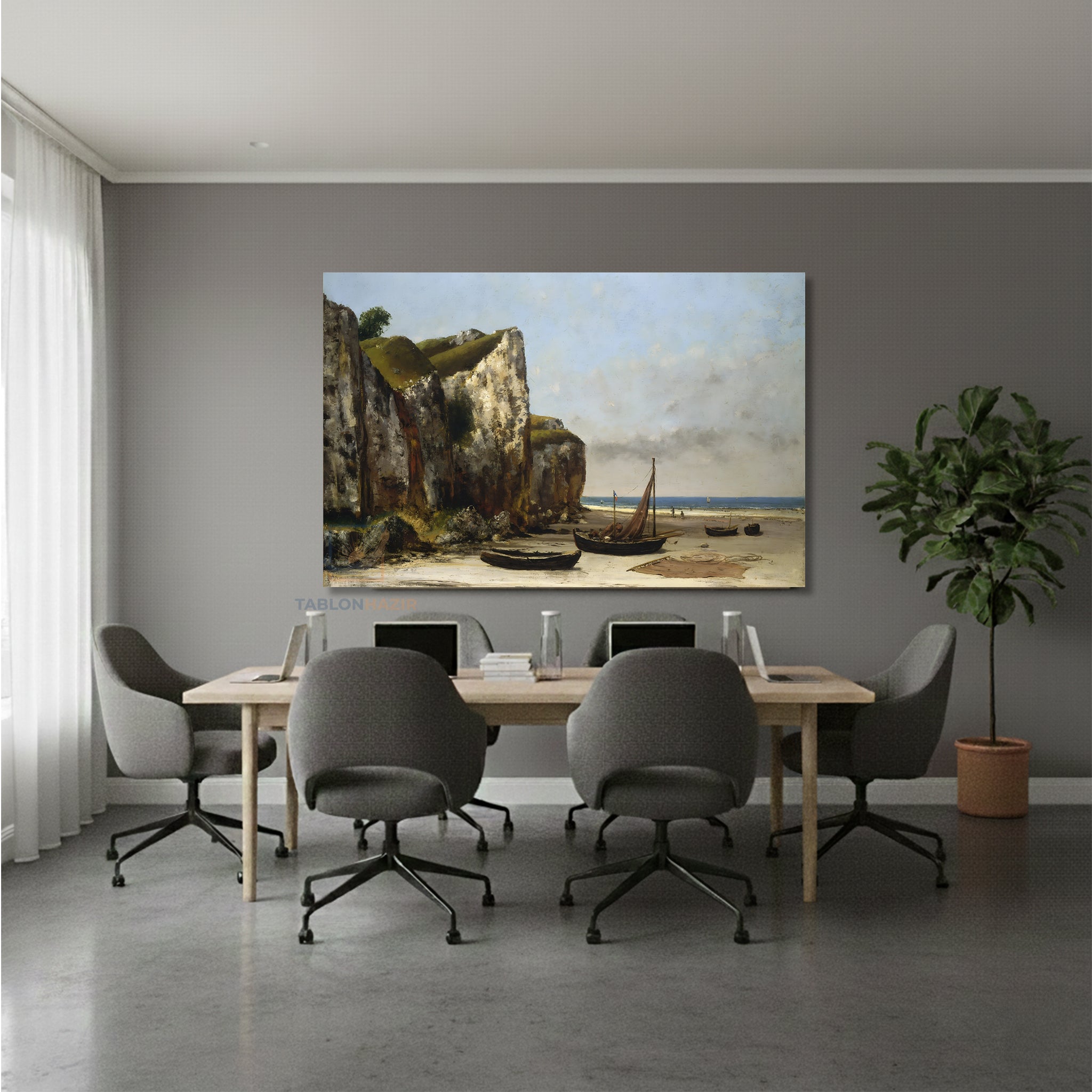 Yatay Kanvas Duvar Tablosu Vintagemanzara2 Salon Tablosu Ofis Tablosu Yeni Ev Hediyesi Dekorasyon