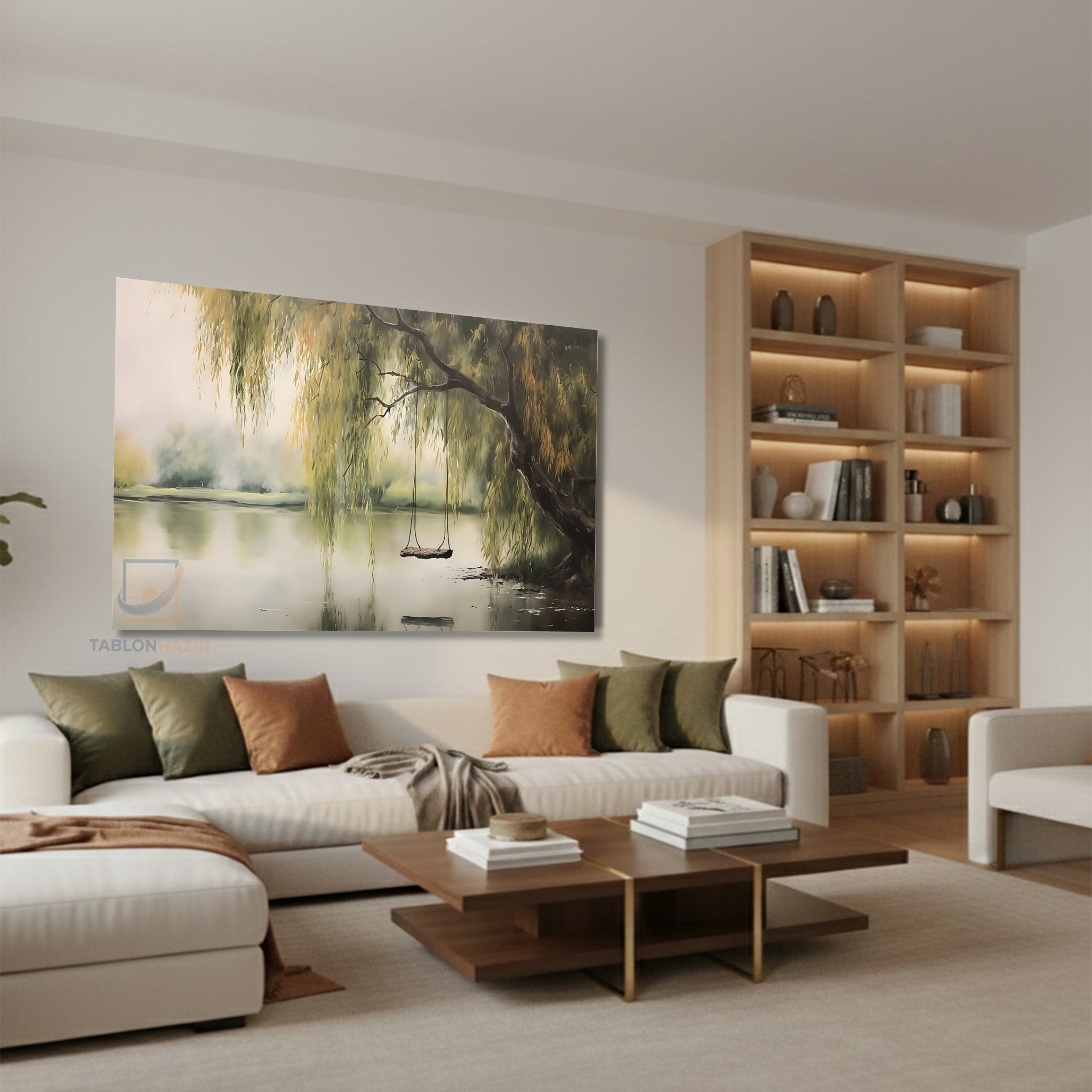 Yatay Kanvas Duvar Tablosu Vintagesalincak Salon Tablosu Ofis Tablosu Yeni Ev Hediyesi Dekorasyon