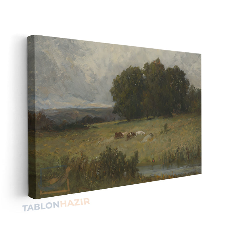 Yatay Kanvas Duvar Tablosu Yesildogamanzarasi5 Salon Tablosu Ofis Tablosu Ev Hediyesi Dekorasyon