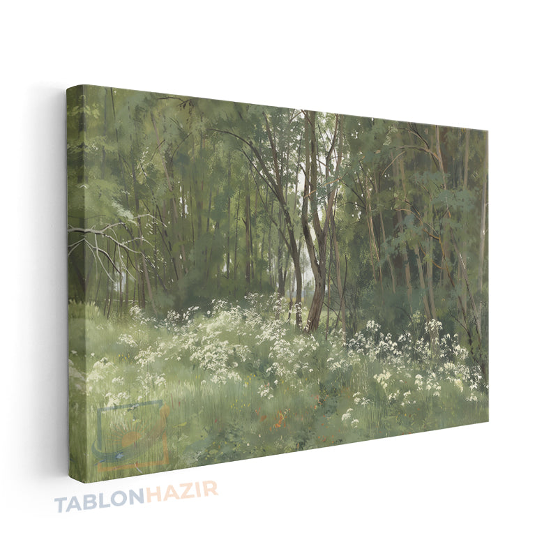 Yatay Kanvas Duvar Tablosu Yesildogamanzarasi Salon Tablosu Ofis Tablosu Yeni Ev Hediyesi Dekorasyon