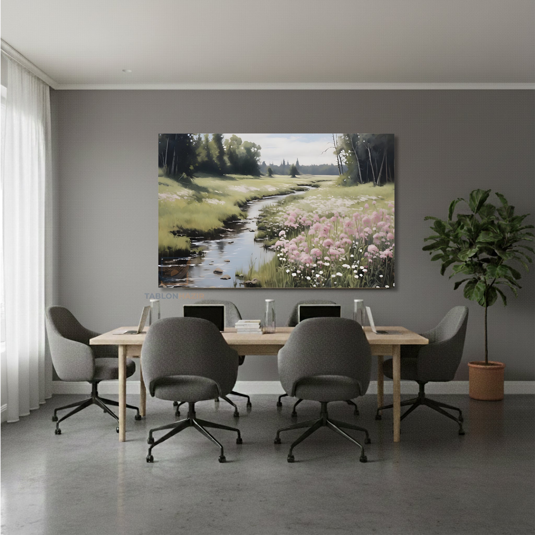 Yatay Kanvas Duvar Tablosu Yesildogamanzarasi2 Salon Tablosu Ofis Tablosu Ev Hediyesi Dekorasyon