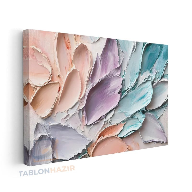 Yatay Kanvas Duvar Tablosu Boya Pastel Soyut Salon Tablosu Ofis Tablosu Yeni Ev Hediyesi Dekorasyon