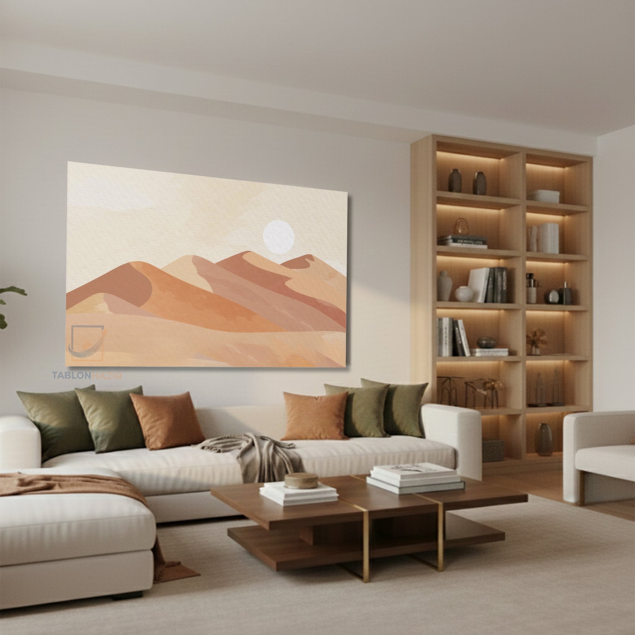 Yatay Kanvas Duvar Tablosu Colgunes Salon Tablosu Ofis Tablosu Yeni Ev Hediyesi Dekorasyon