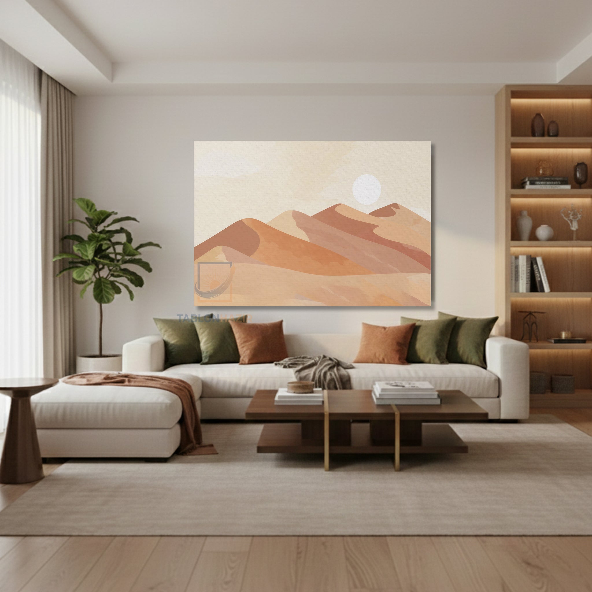 Yatay Kanvas Duvar Tablosu Colgunes Salon Tablosu Ofis Tablosu Yeni Ev Hediyesi Dekorasyon