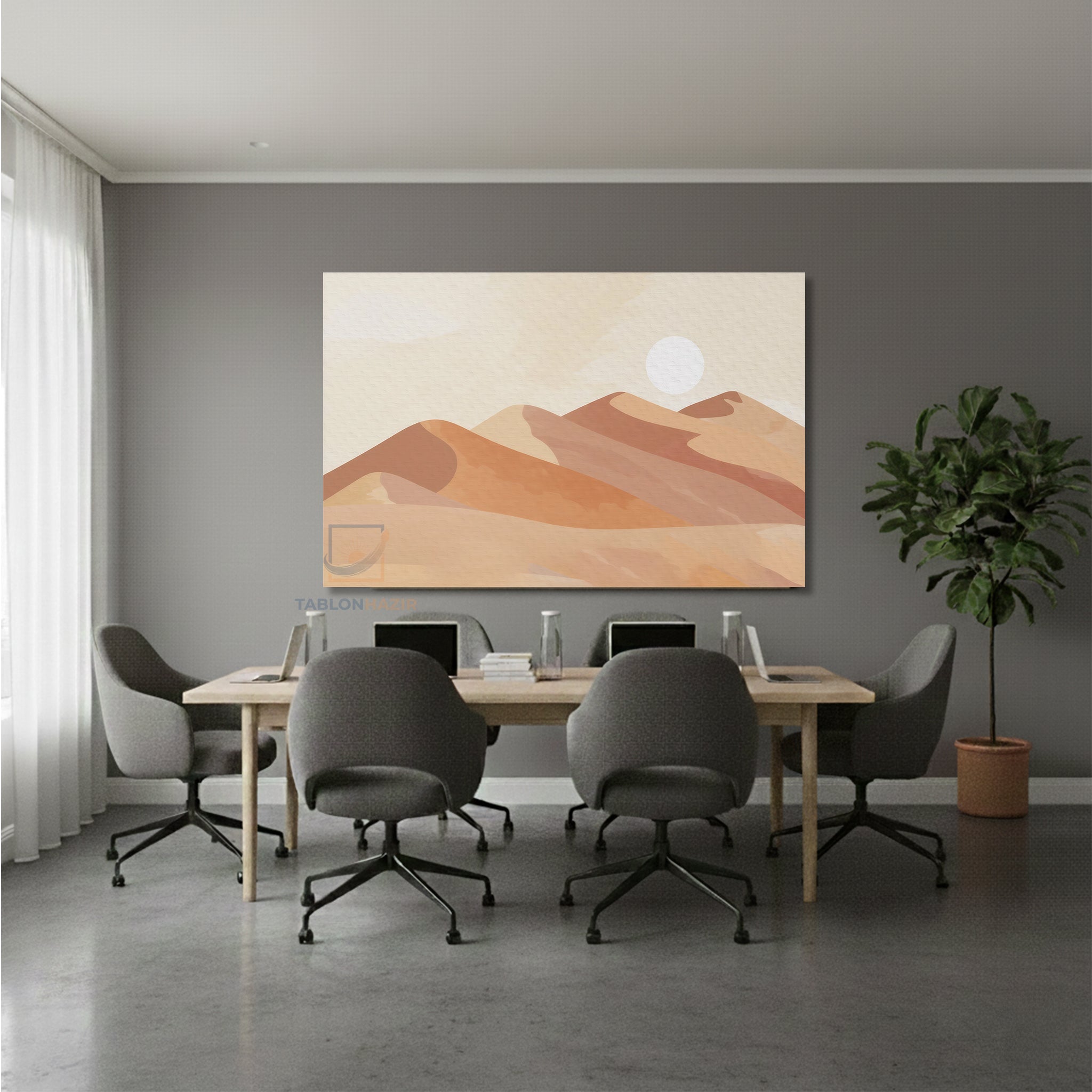 Yatay Kanvas Duvar Tablosu Colgunes Salon Tablosu Ofis Tablosu Yeni Ev Hediyesi Dekorasyon