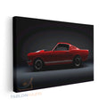 Yatay Kanvas Duvar Tablosu Kirmizi Spor Araba Salon Tablosu Ofis Tablosu Yeni Ev Hediyesi Dekorasyon