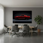 Yatay Kanvas Duvar Tablosu Kirmizi Spor Araba Salon Tablosu Ofis Tablosu Yeni Ev Hediyesi Dekorasyon