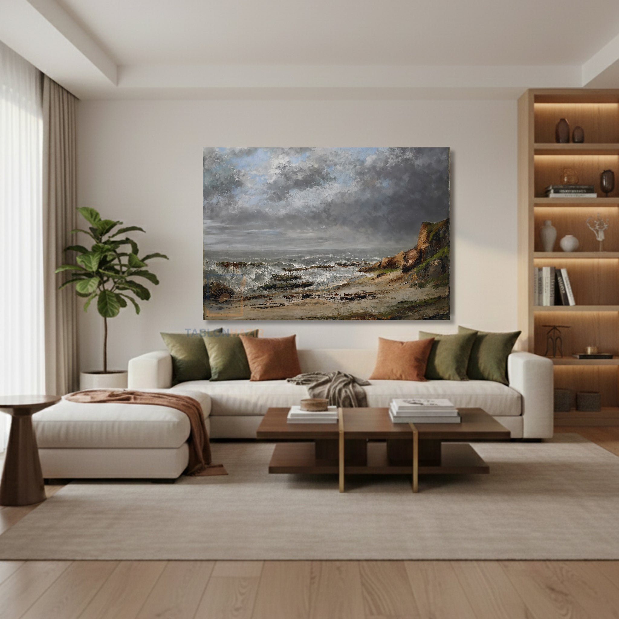 Yatay Kanvas Duvar Tablosu Klasik Cizim Manzara 3 Salon Tablosu Ofis Tablosu Ev Hediyesi Dekorasyon