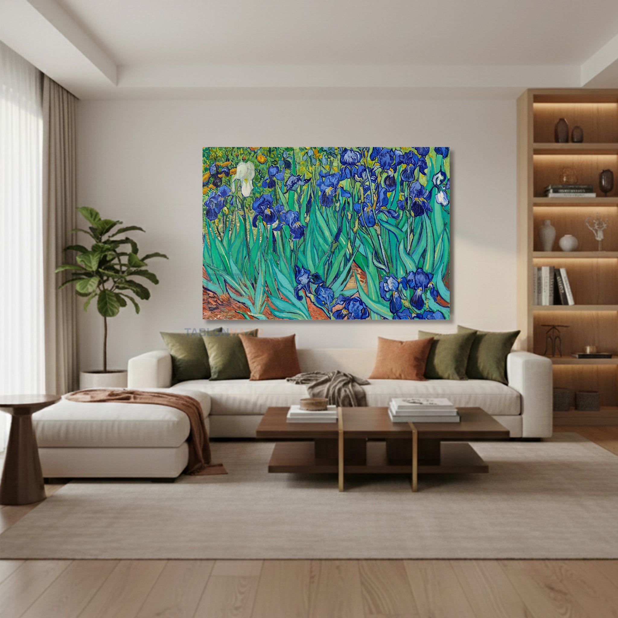 Yatay Kanvas Duvar Tablosu Klasik Cizim Tasarim Salon Tablosu Ofis Tablosu Ev Hediyesi Dekorasyon