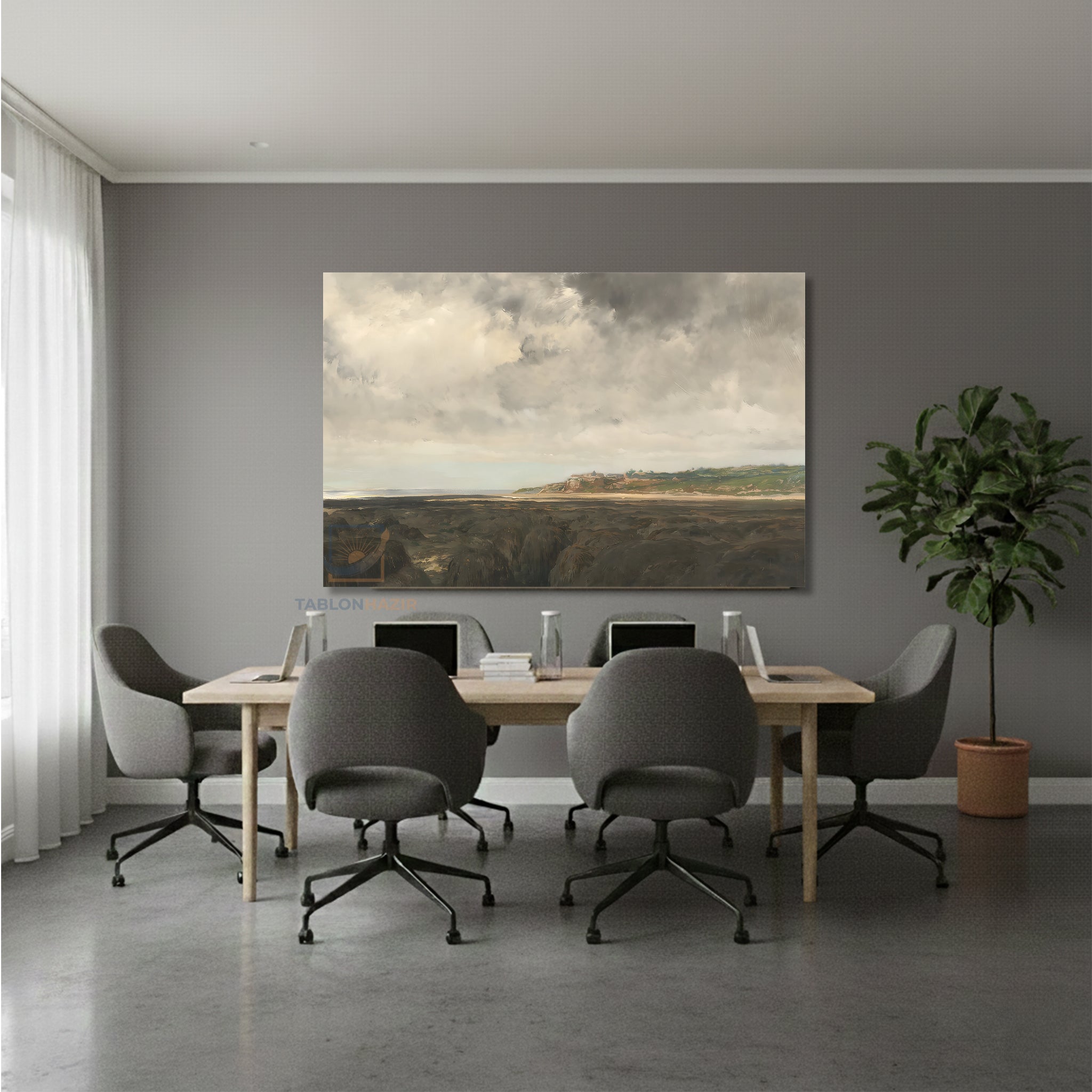 Yatay Kanvas Duvar Tablosu Klasik Manzara 11 Salon Tablosu Ofis Tablosu Yeni Ev Hediyesi Dekorasyon